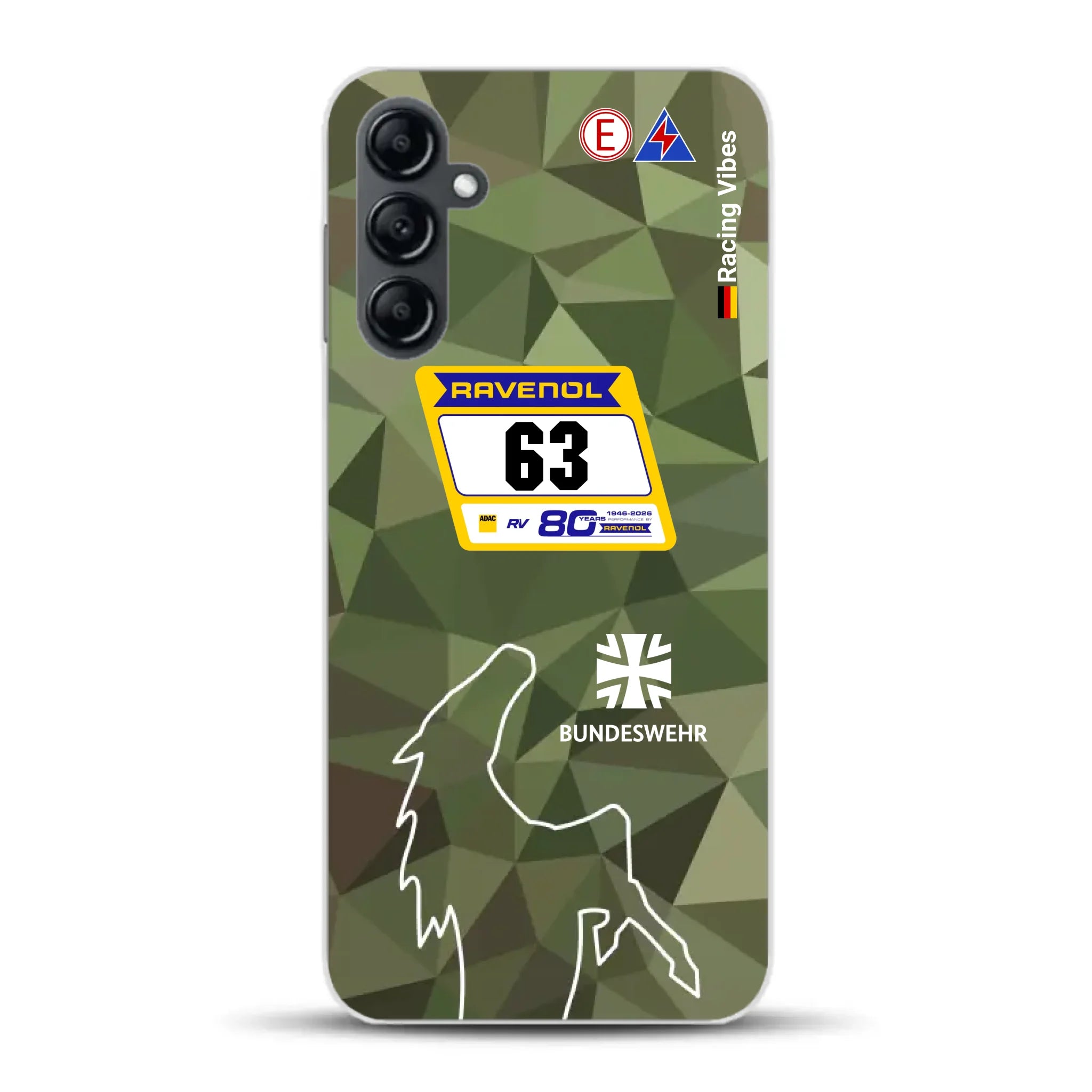 HRT Mustang GT3 24h Nürburgring 2026 Livery - Housse de téléphone portable personnalisée pour Samsung