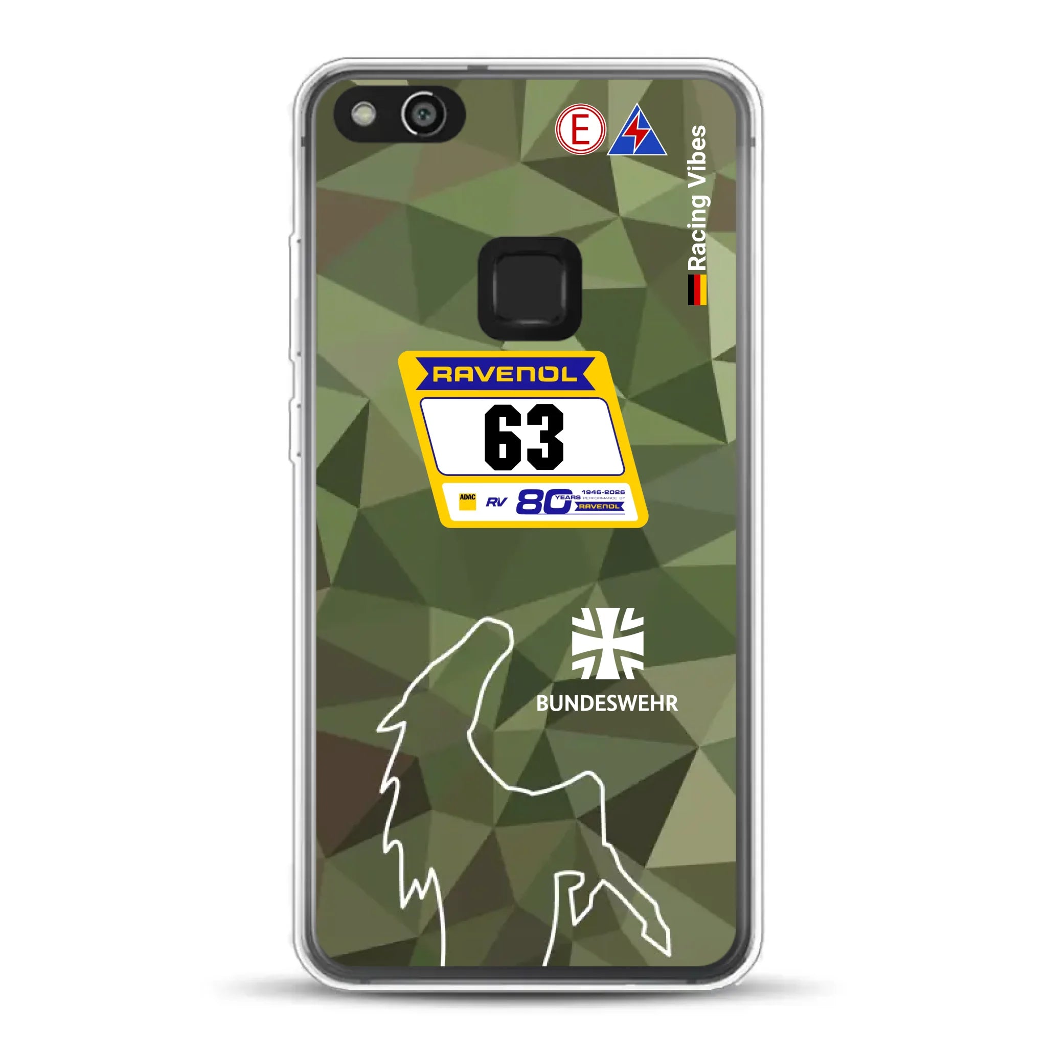 HRT Mustang GT3 24h Nürburgring 2026 Livery - Housse de téléphone portable personnalisée pour Huawei