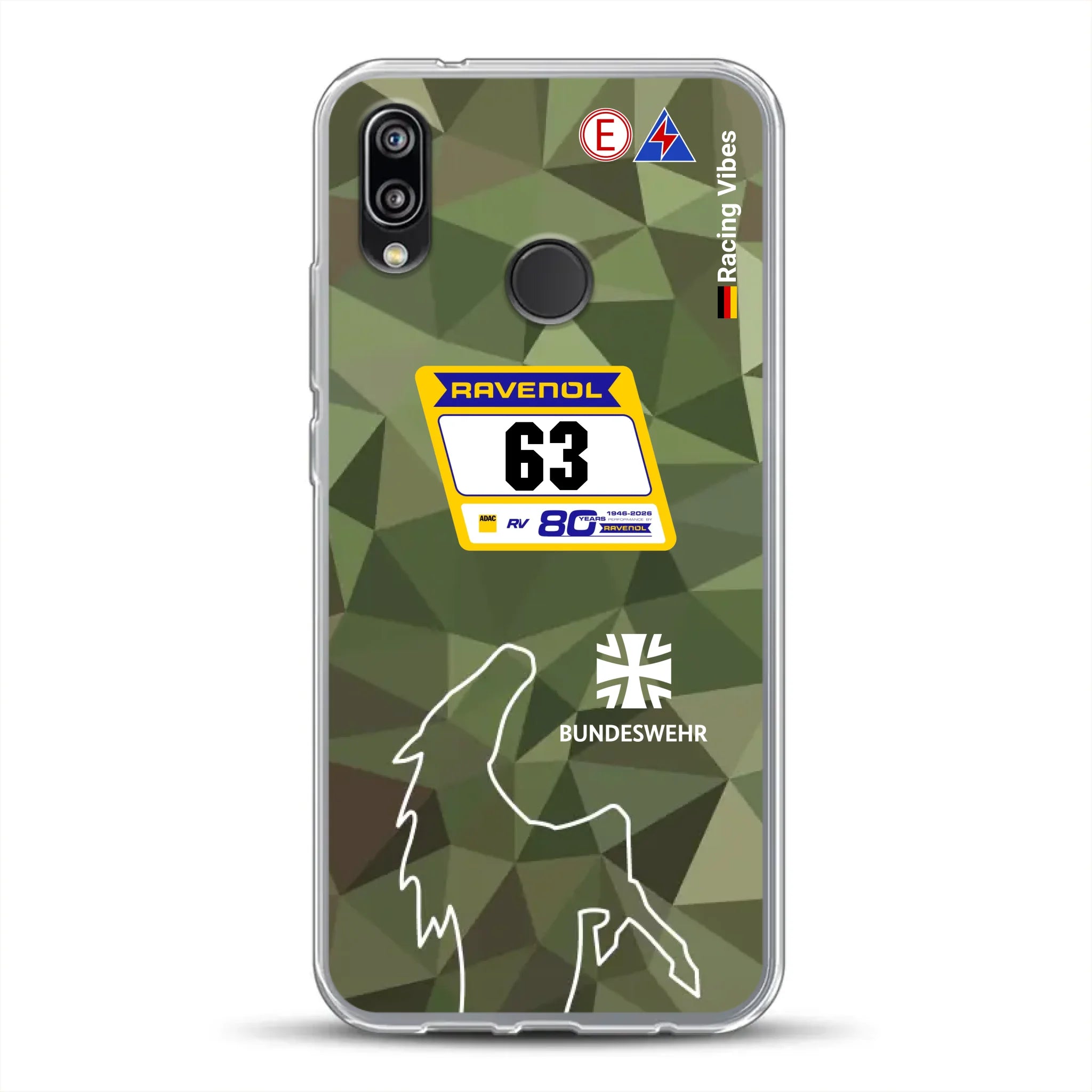 HRT Mustang GT3 24h Nürburgring 2026 Livery - Housse de téléphone portable personnalisée pour Huawei