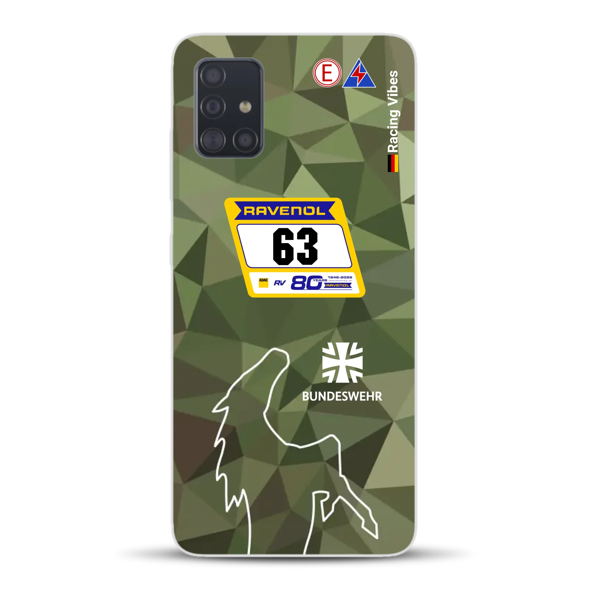 HRT Mustang GT3 24h Nürburgring 2026 Livery - Housse de téléphone portable personnalisée pour Samsung