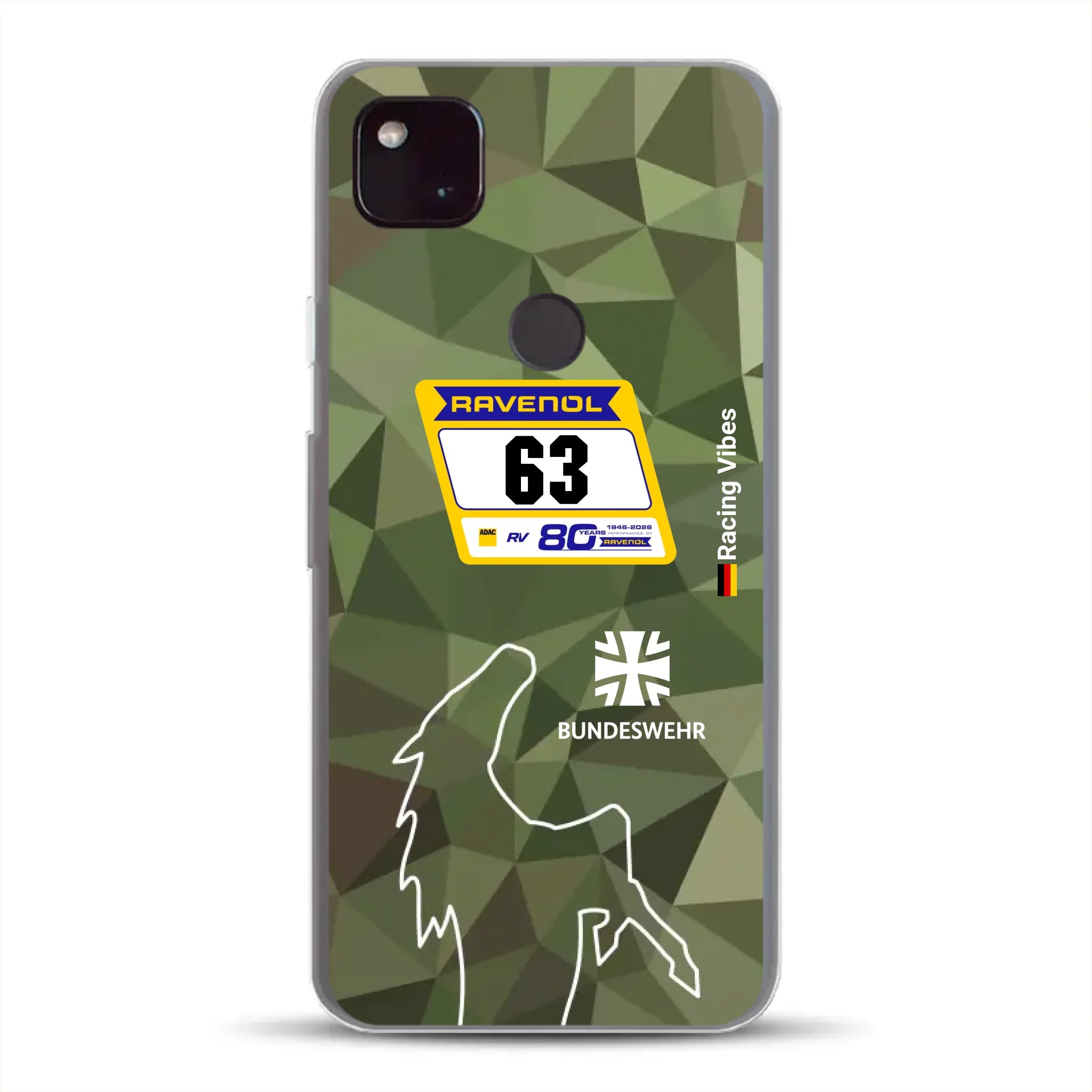 HRT Mustang GT3 24h Nürburgring 2026 Livery - Housse de téléphone portable personnalisée pour Google