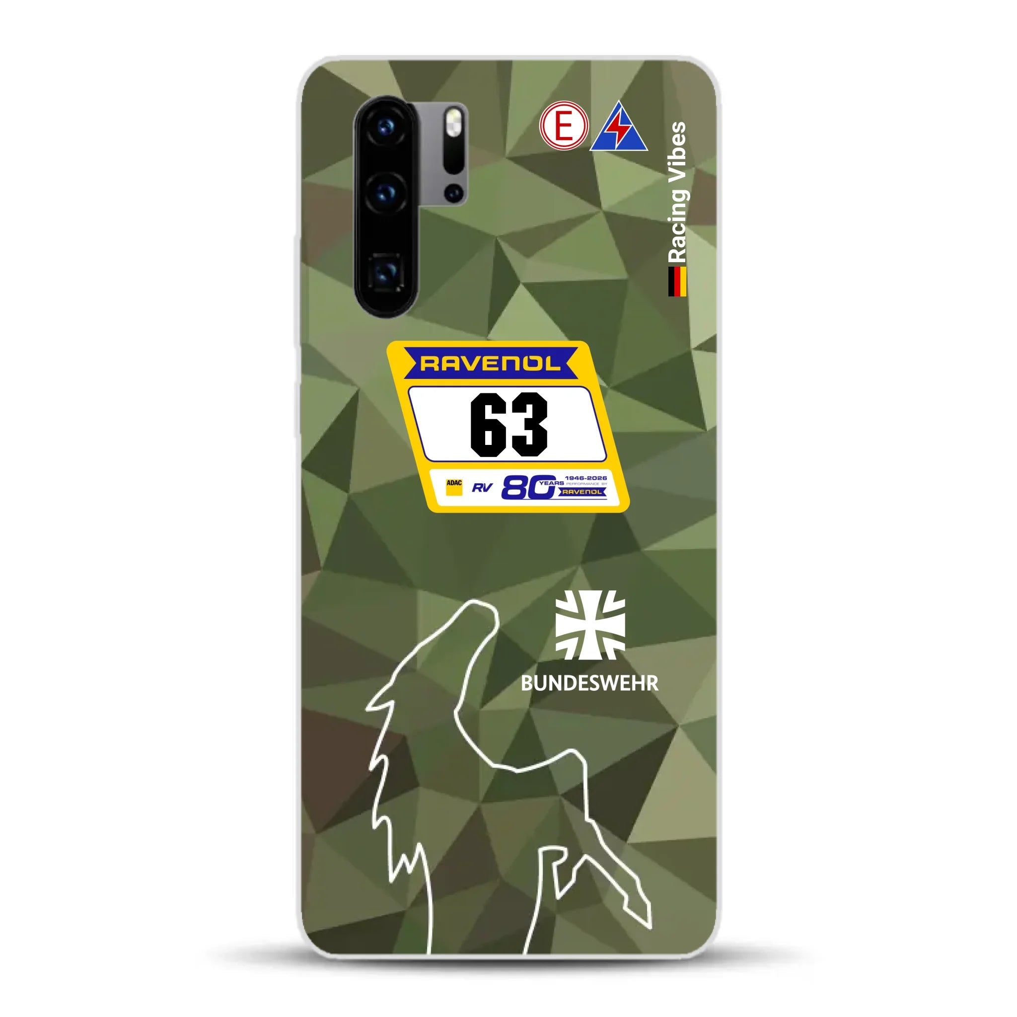 HRT Mustang GT3 24h Nürburgring 2026 Livery - Housse de téléphone portable personnalisée pour Huawei