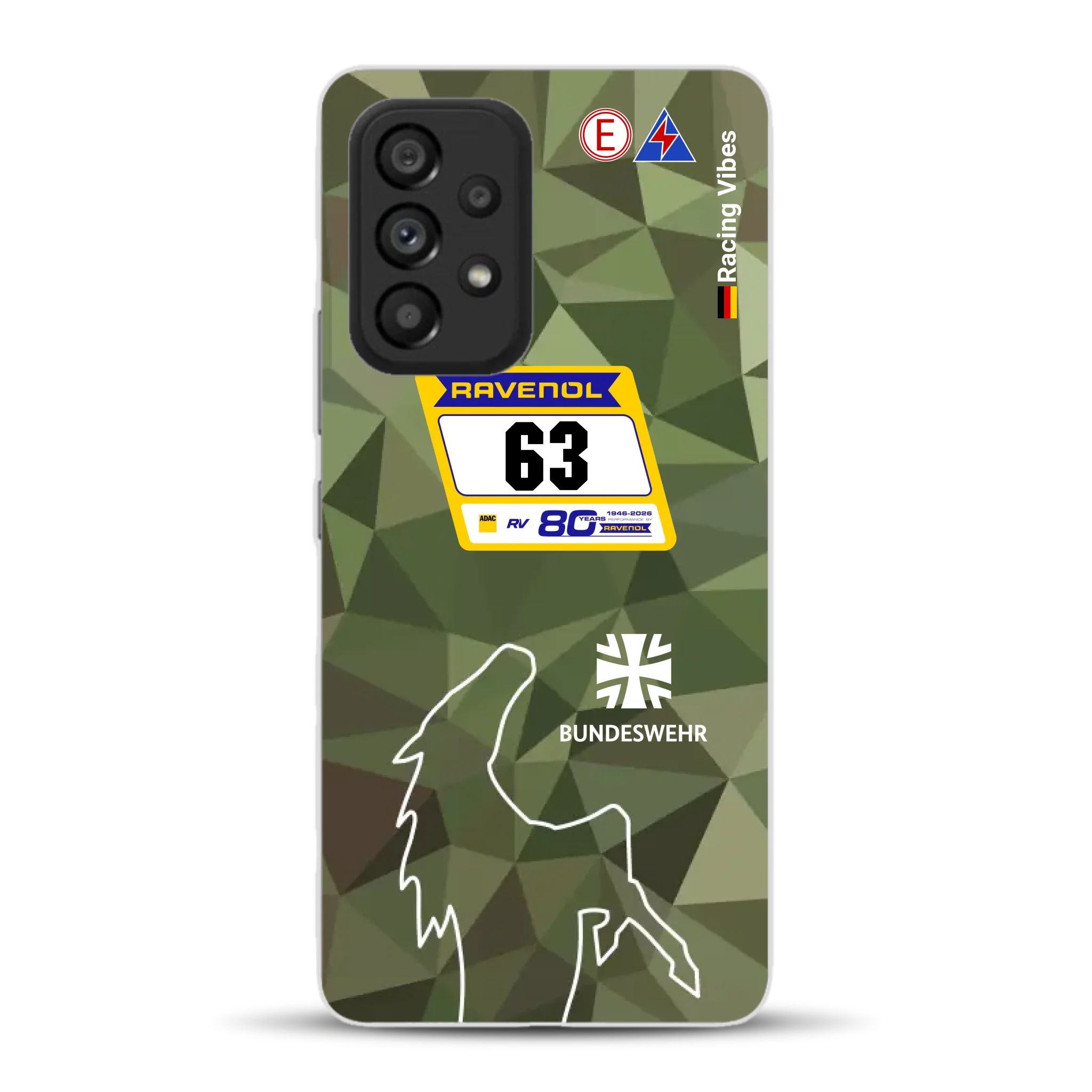 HRT Mustang GT3 24h Nürburgring 2026 Livery - Housse de téléphone portable personnalisée pour Samsung