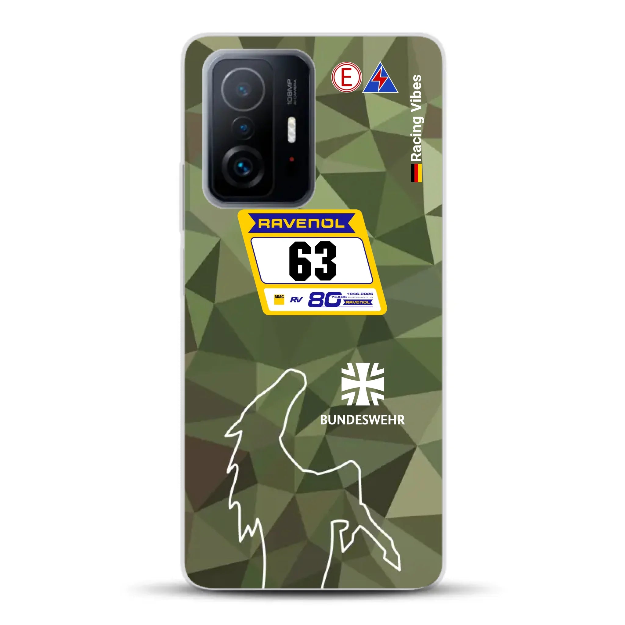 HRT Mustang GT3 24h Nürburgring 2026 Livery - Housse de téléphone portable personnalisée pour Xiaomi
