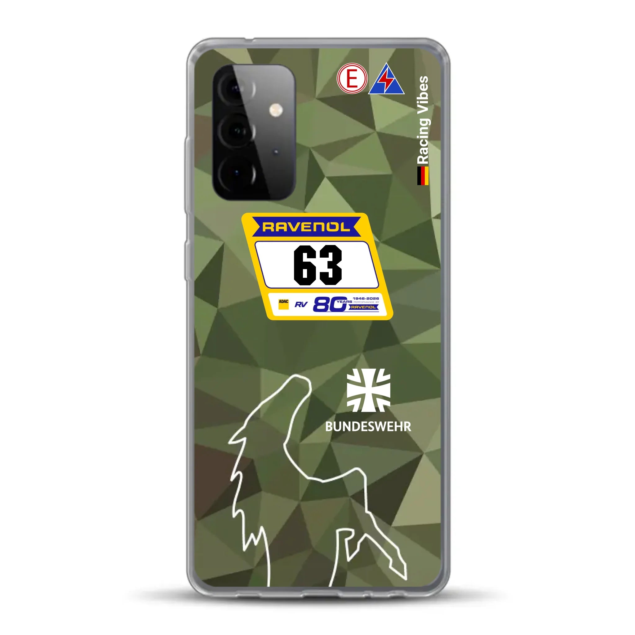 HRT Mustang GT3 24h Nürburgring 2026 Livery - Housse de téléphone portable personnalisée pour Samsung