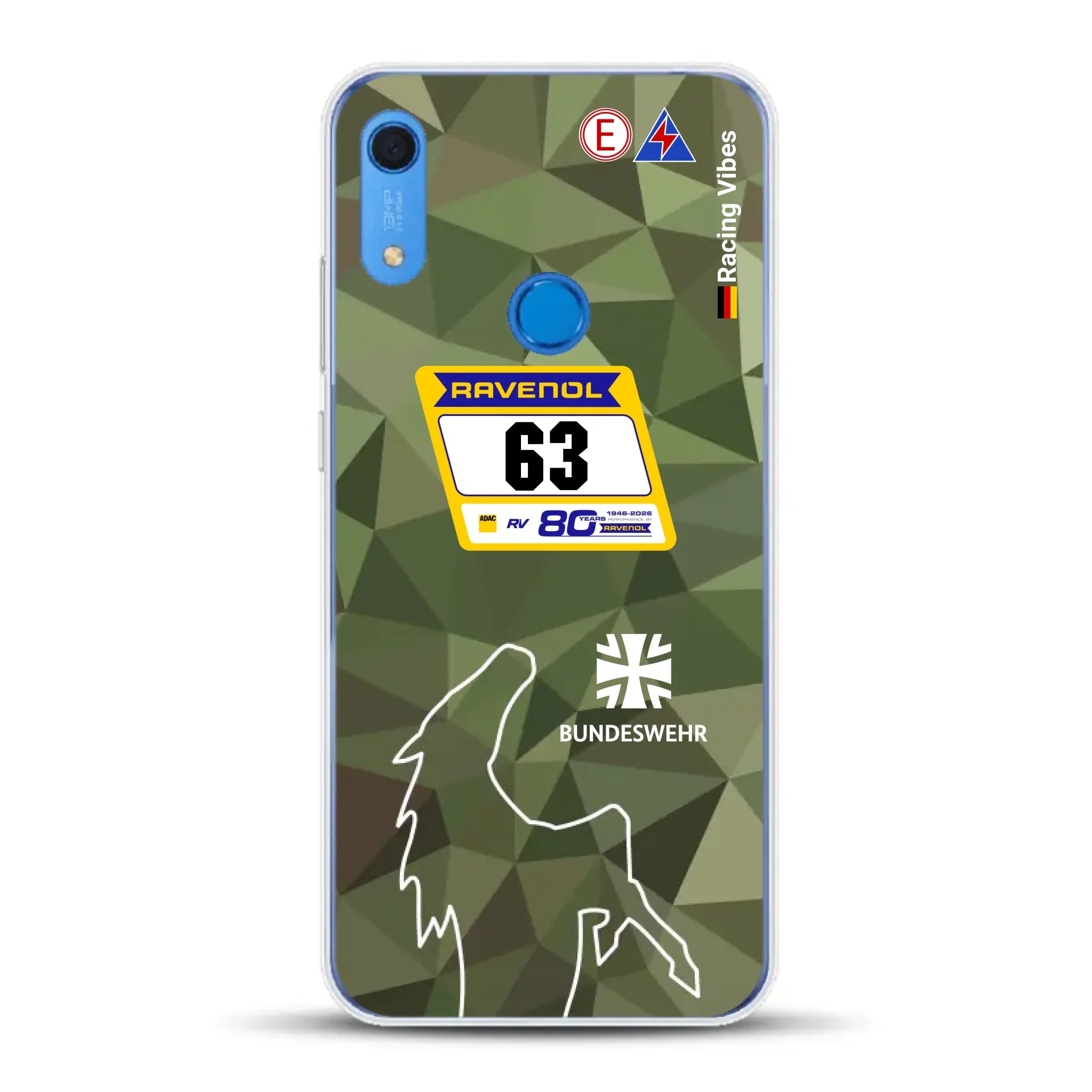 HRT Mustang GT3 24h Nürburgring 2026 Livery - Housse de téléphone portable personnalisée pour Huawei