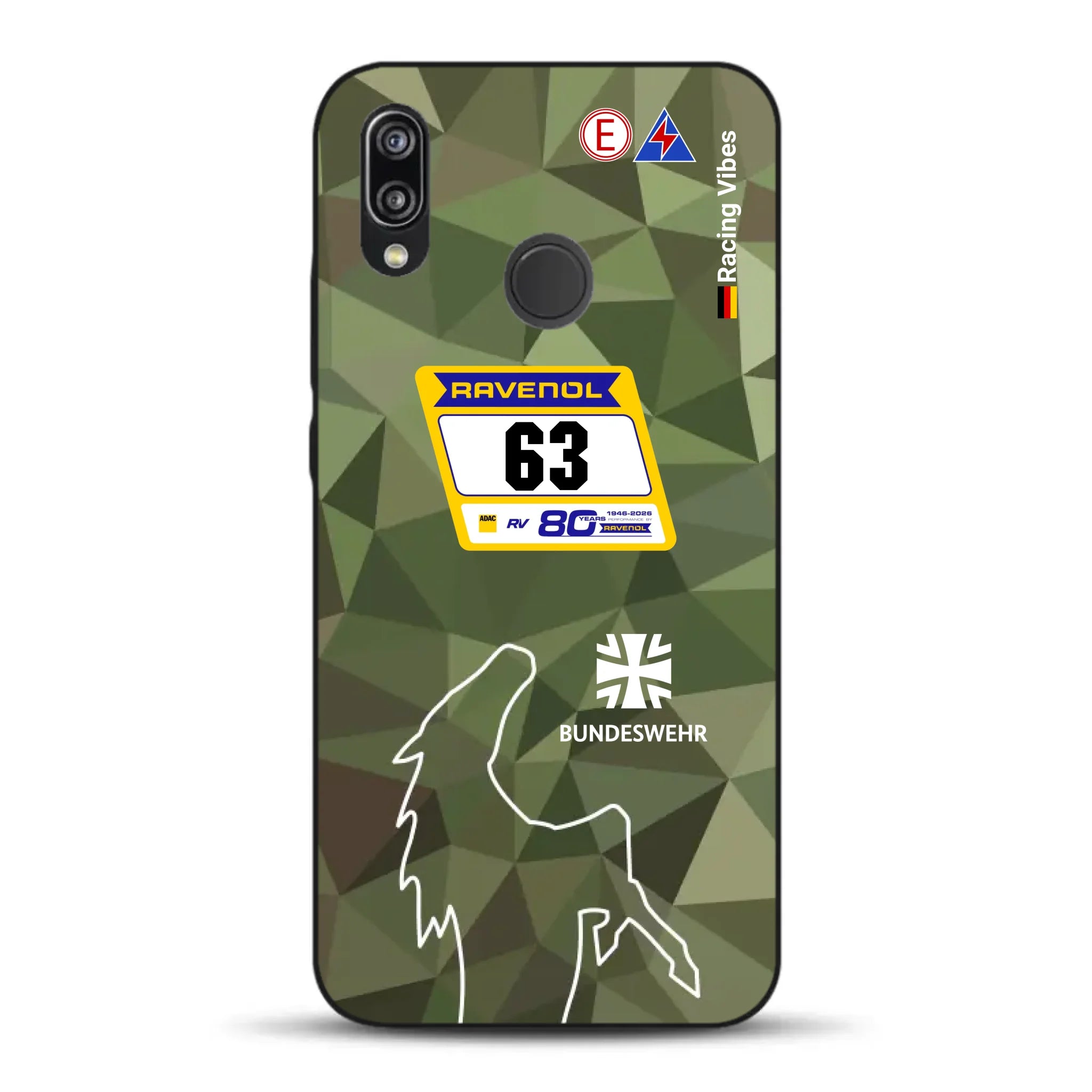 HRT Mustang GT3 24h Nürburgring 2026 Livery - Housse de téléphone portable personnalisée pour Huawei