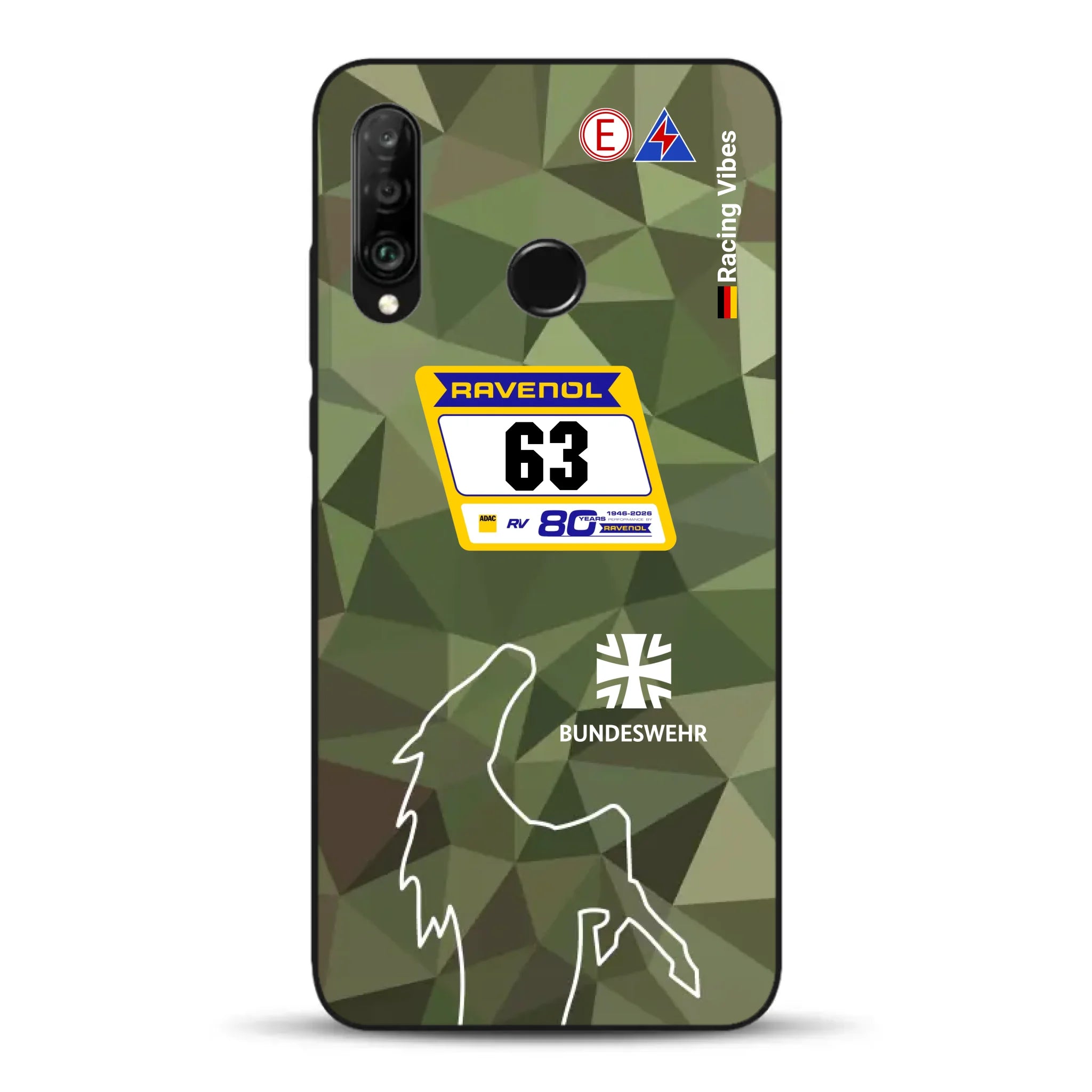 HRT Mustang GT3 24h Nürburgring 2026 Livery - Housse de téléphone portable personnalisée pour Huawei