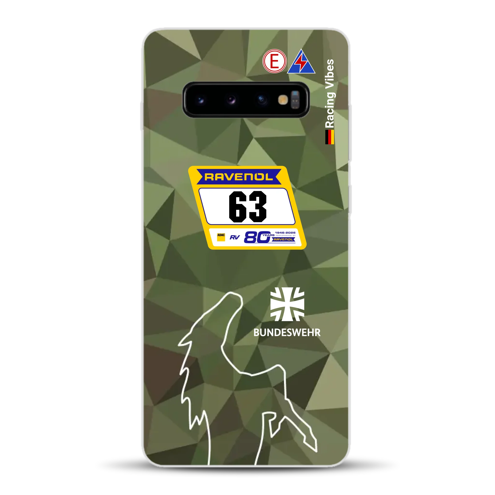 HRT Mustang GT3 24h Nürburgring 2026 Livery - Housse de téléphone portable personnalisée pour Samsung