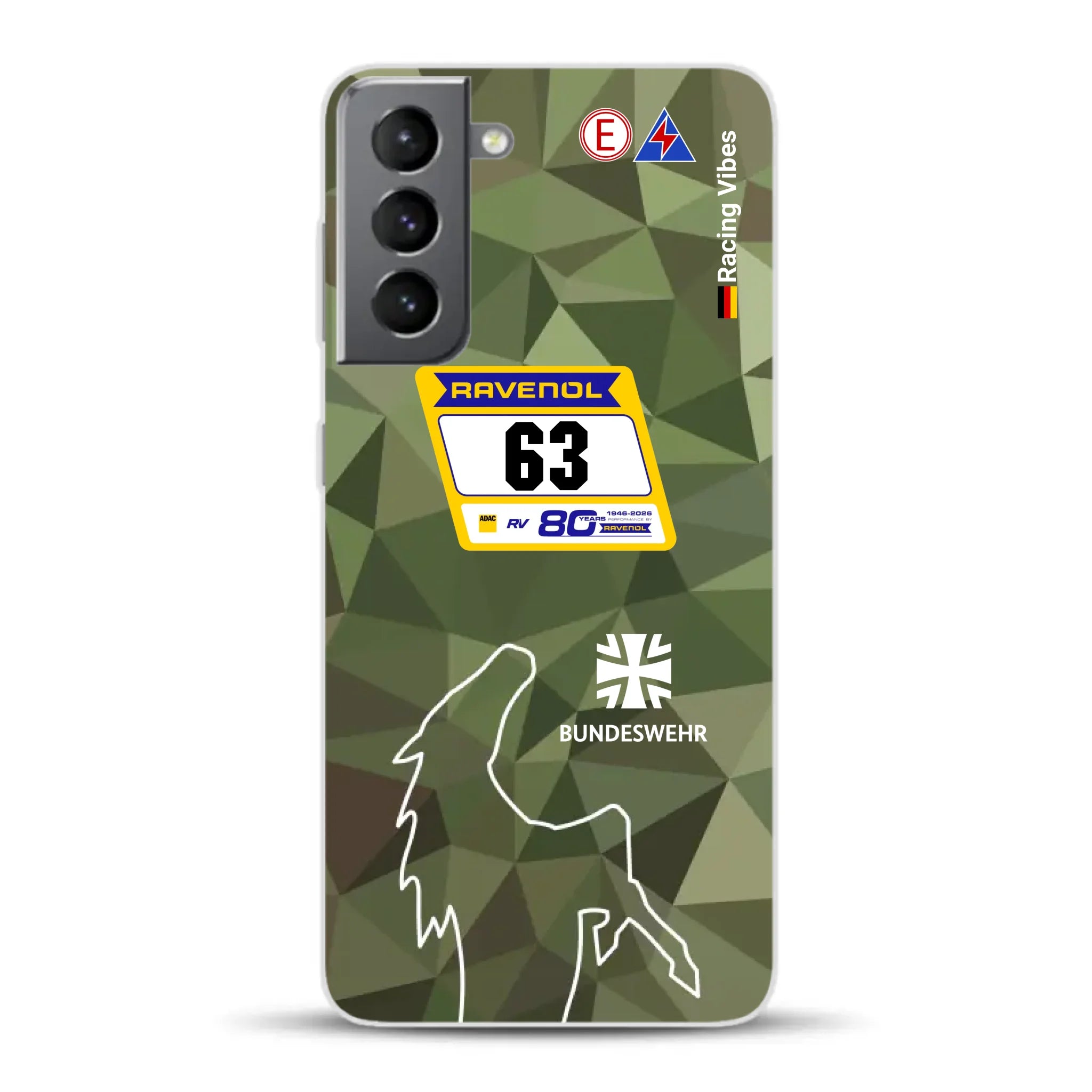 HRT Mustang GT3 24h Nürburgring 2026 Livery - Individuelle Handyhülle für Samsung