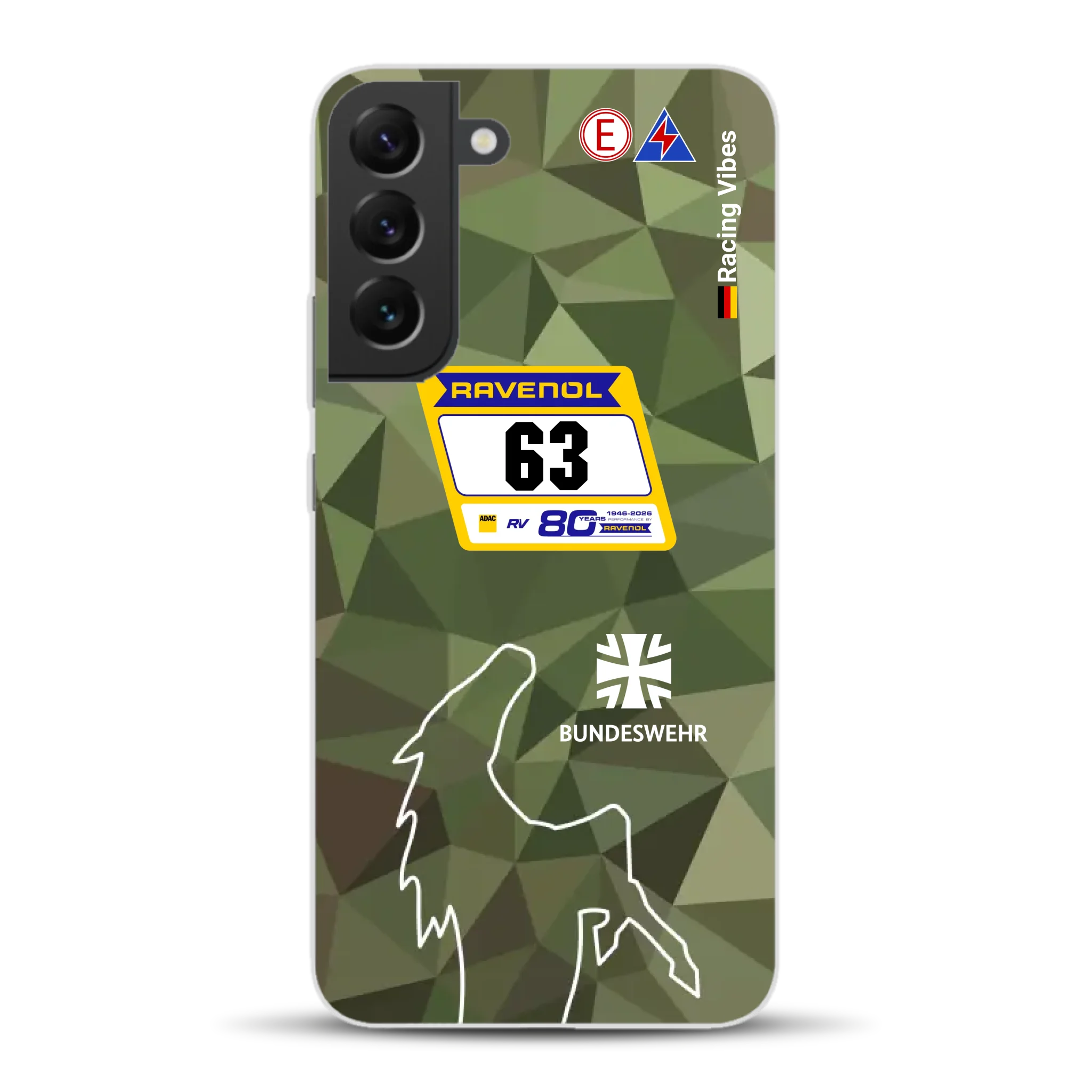 HRT Mustang GT3 24h Nürburgring 2026 Livery - Housse de téléphone portable personnalisée pour Samsung