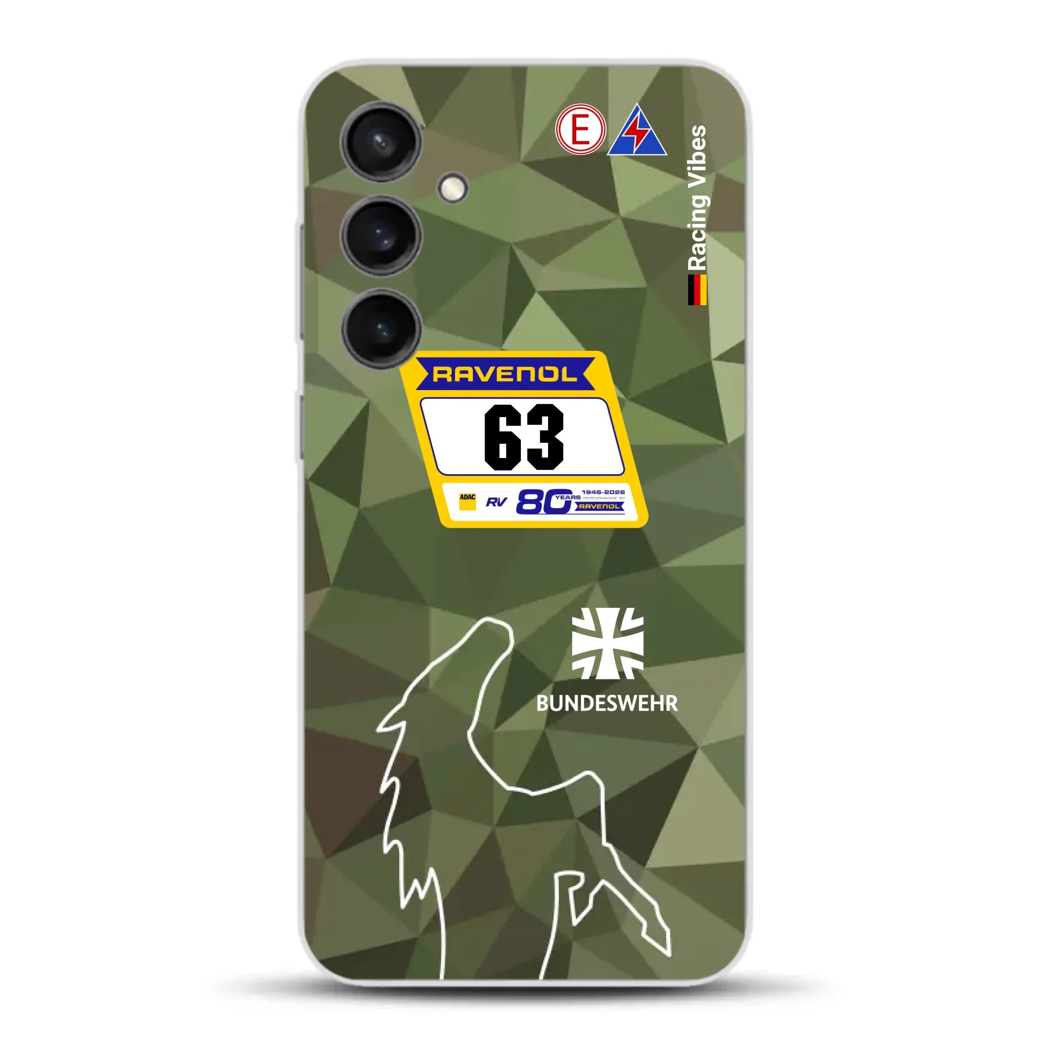 HRT Mustang GT3 24h Nürburgring 2026 Livery - Housse de téléphone portable personnalisée pour Samsung