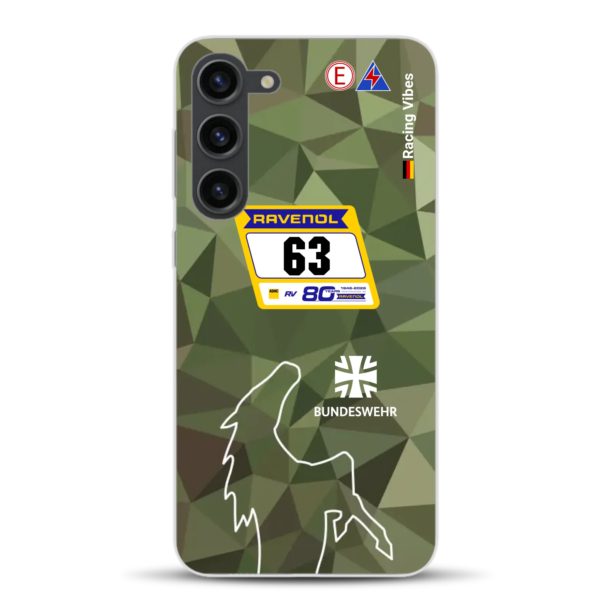 HRT Mustang GT3 24h Nürburgring 2026 Livery - Individuelle Handyhülle für Samsung