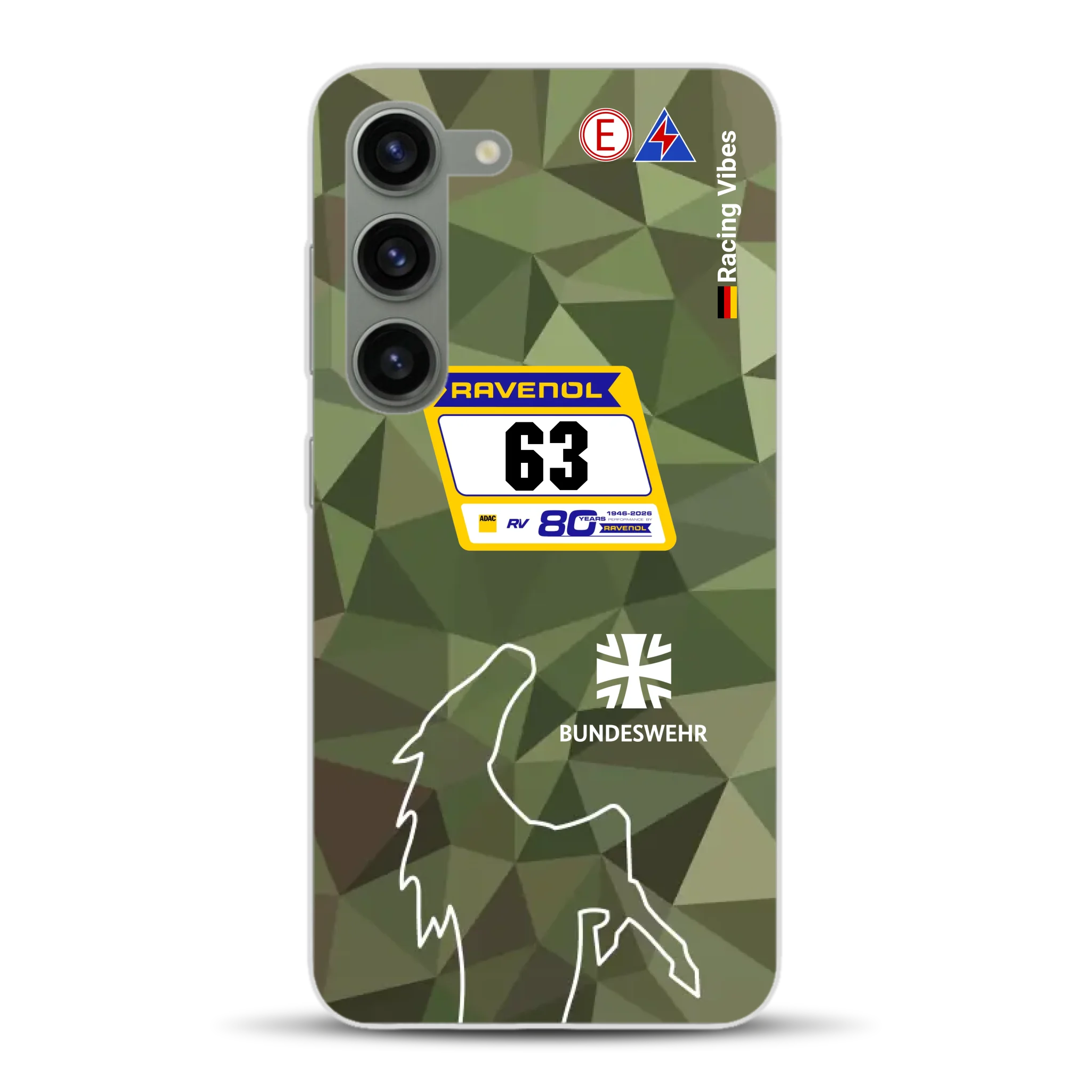 HRT Mustang GT3 24h Nürburgring 2026 Livery - Housse de téléphone portable personnalisée pour Samsung