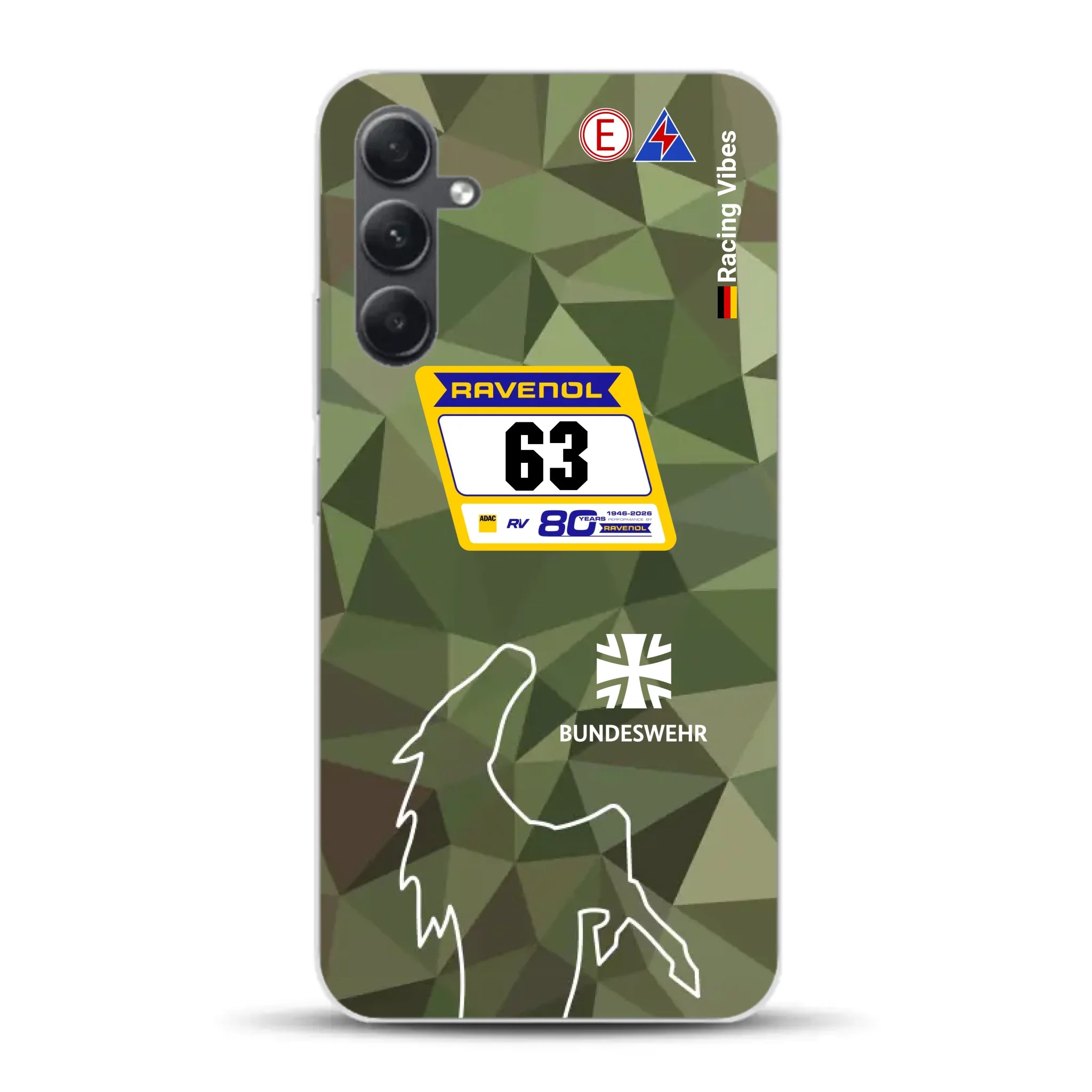 HRT Mustang GT3 24h Nürburgring 2026 Livery - Individuelle Handyhülle für Samsung