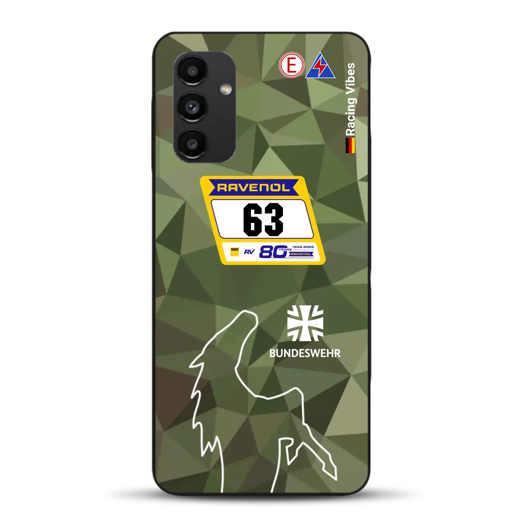 HRT Mustang GT3 24h Nürburgring 2026 Livery - Housse de téléphone portable personnalisée pour Samsung