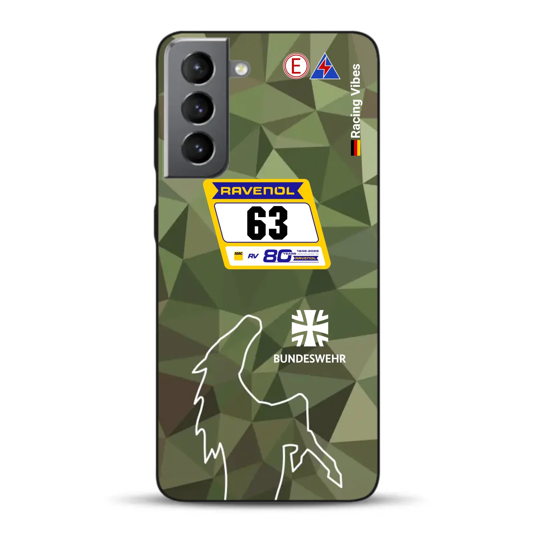 HRT Mustang GT3 24h Nürburgring 2026 Livery - Individuelle Handyhülle für Samsung