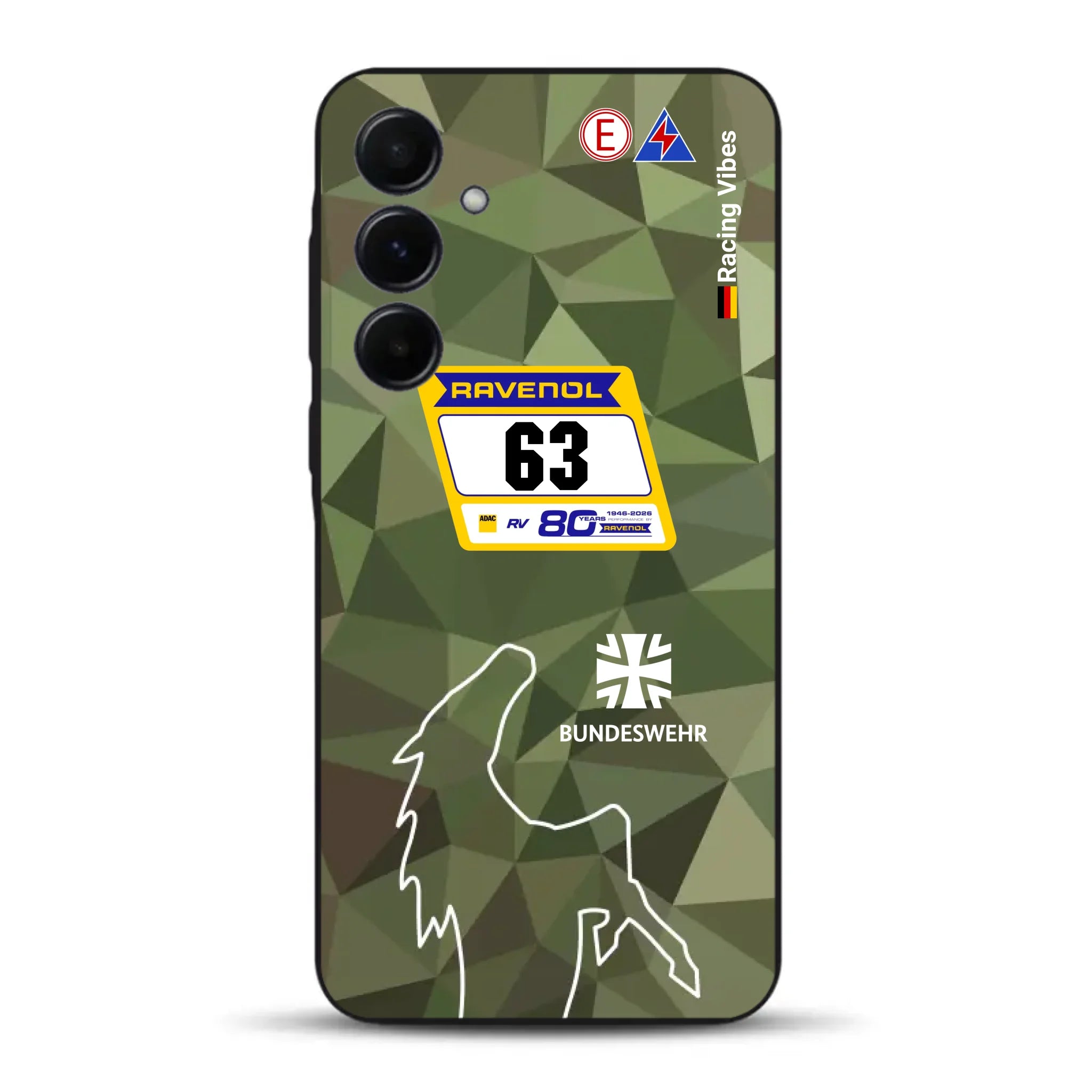 HRT Mustang GT3 24h Nürburgring 2026 Livery - Housse de téléphone portable personnalisée pour Samsung