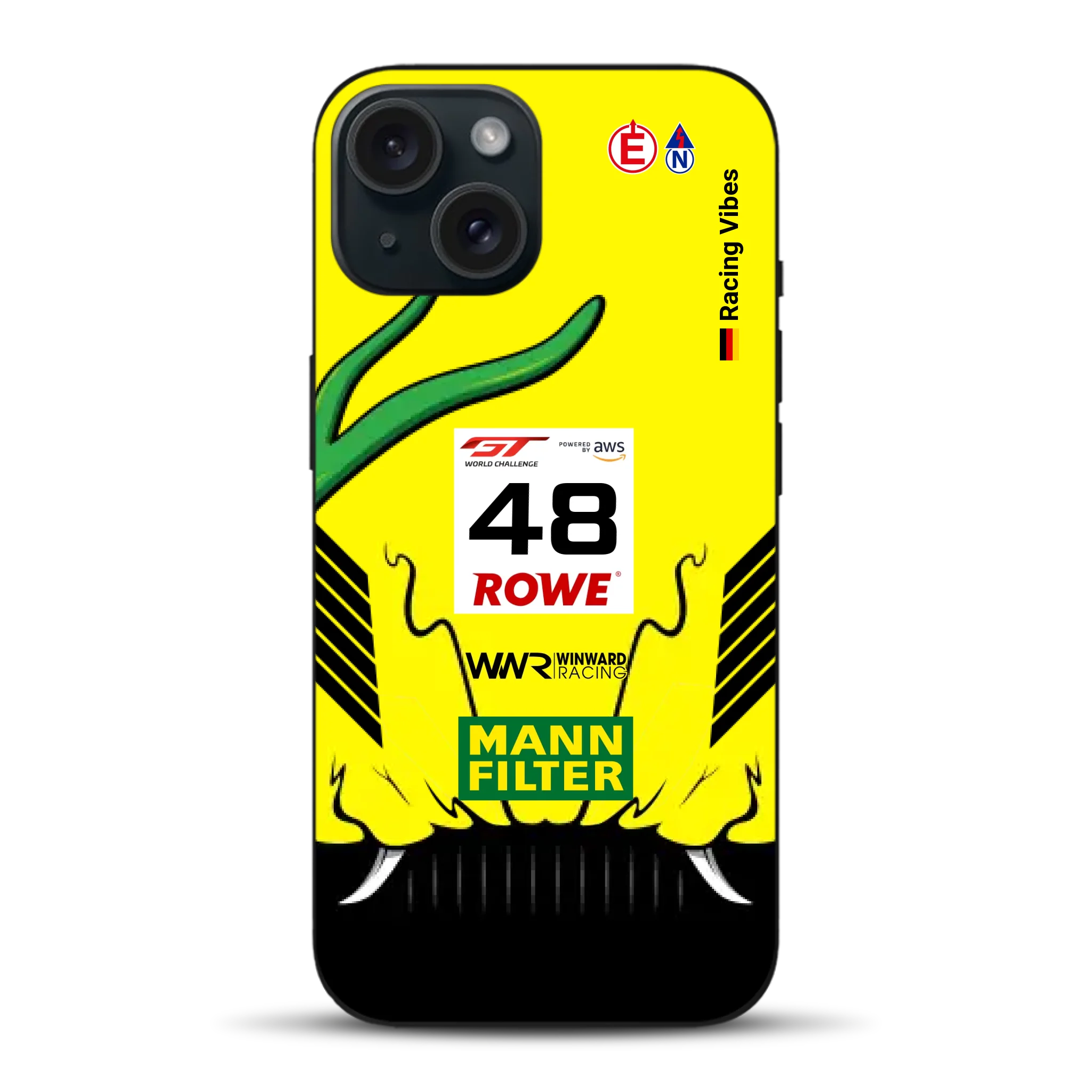 AMG GT3 R Mamba 2026 Livery - Housse de téléphone portable personnalisée pour iPhone
