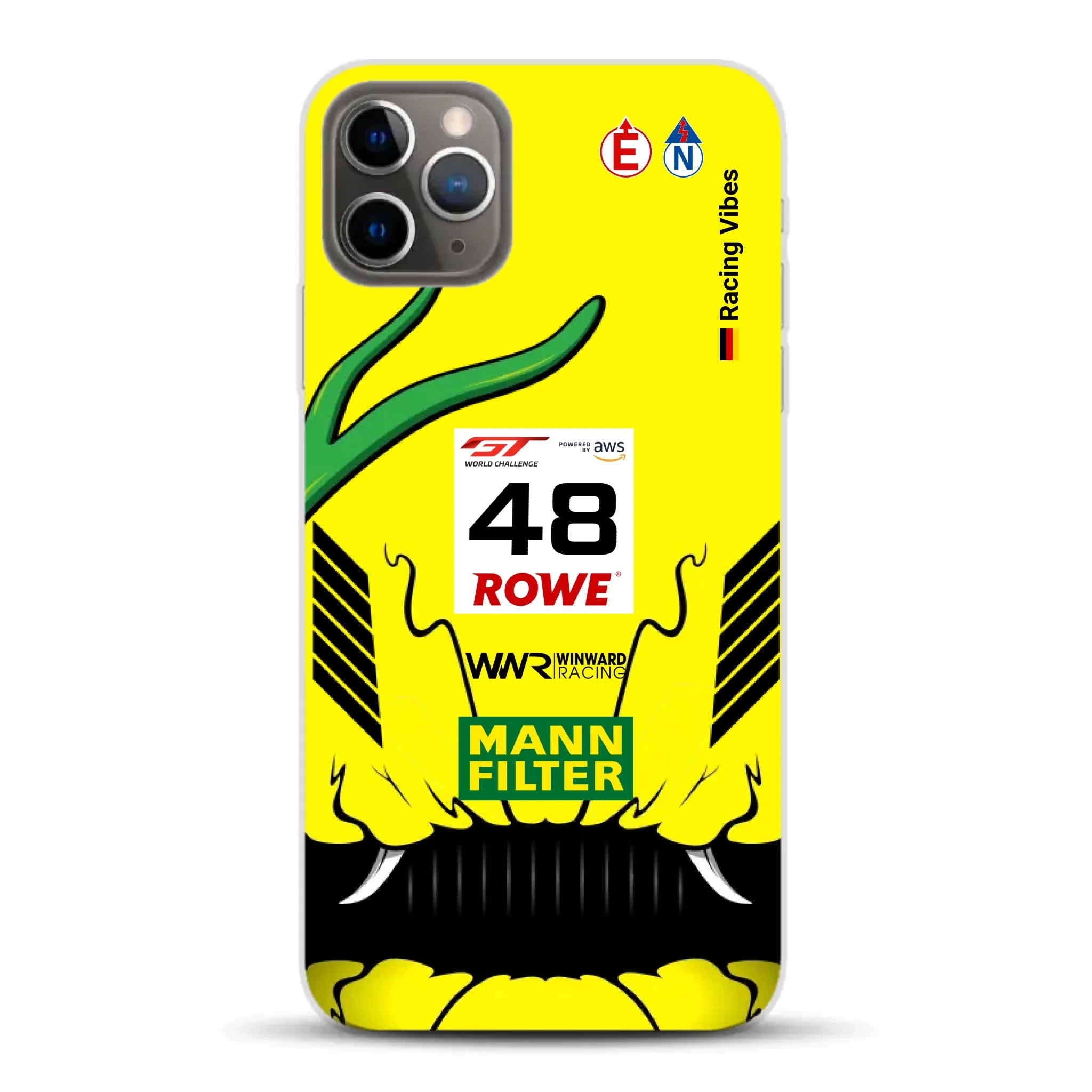 AMG GT3 R Mamba 2026 Livery - Housse de téléphone portable personnalisée pour iPhone