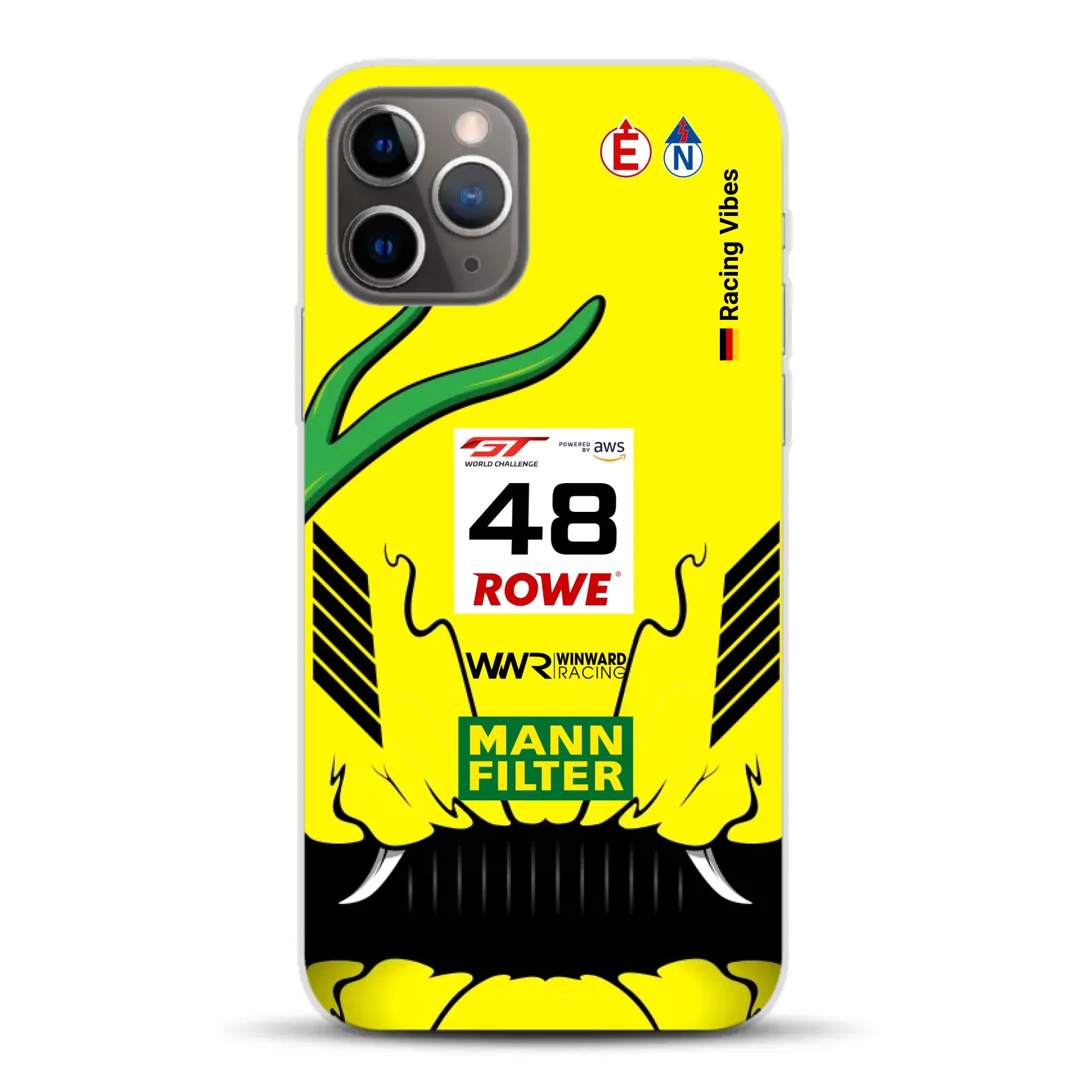 AMG GT3 R Mamba 2026 Livery - Housse de téléphone portable personnalisée pour iPhone