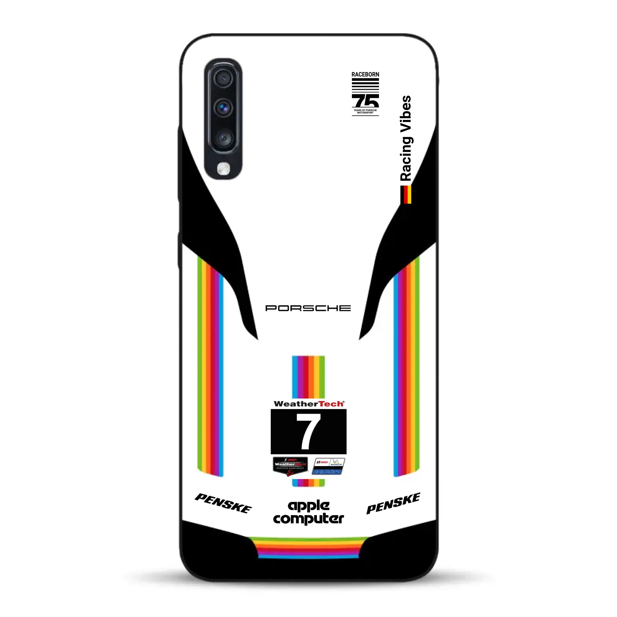 Porsche 963 Apple Retro Livery - Custodia per cellulare personalizzata per Samsung