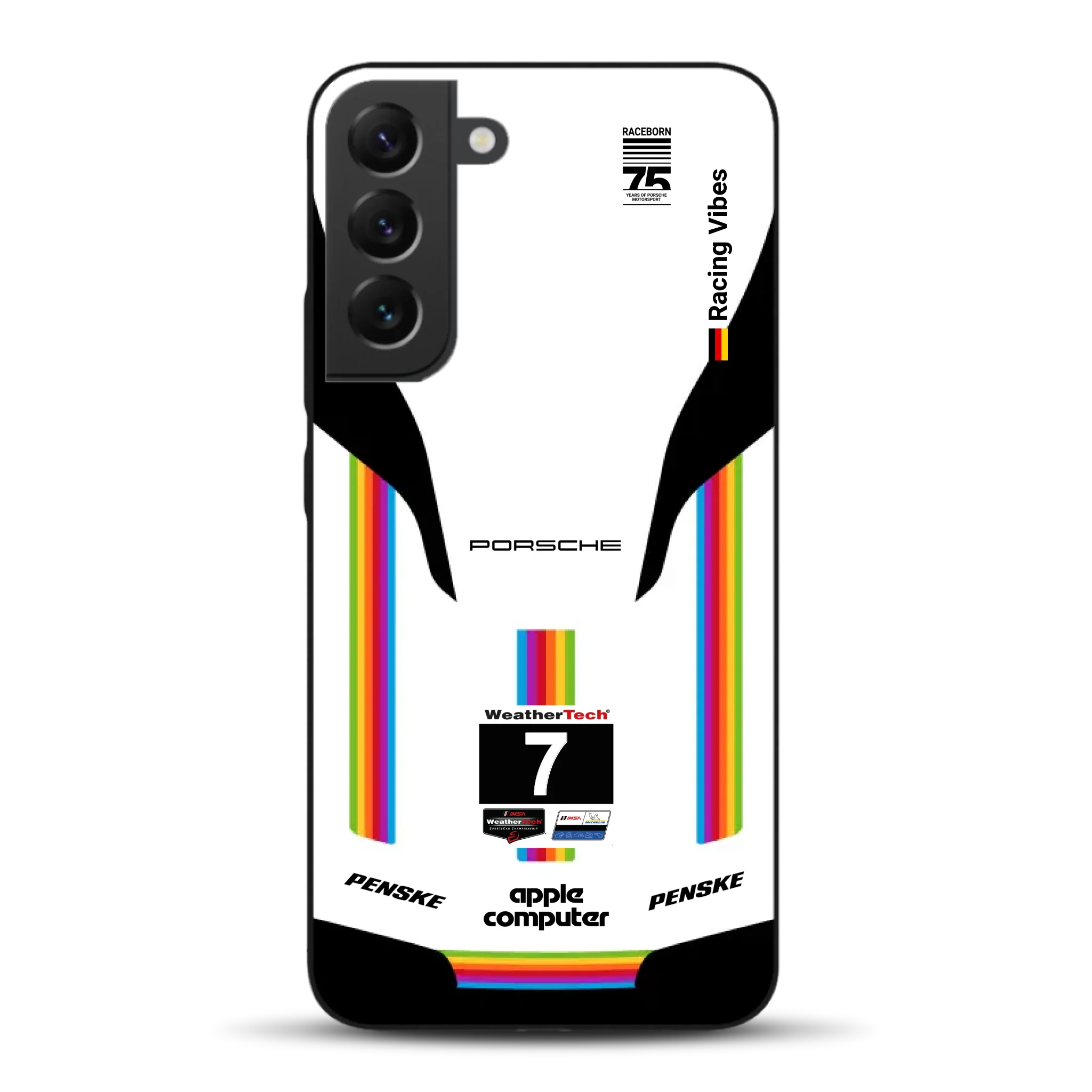 Porsche 963 Apple Retro Livery - Individuelle Handyhülle für Samsung