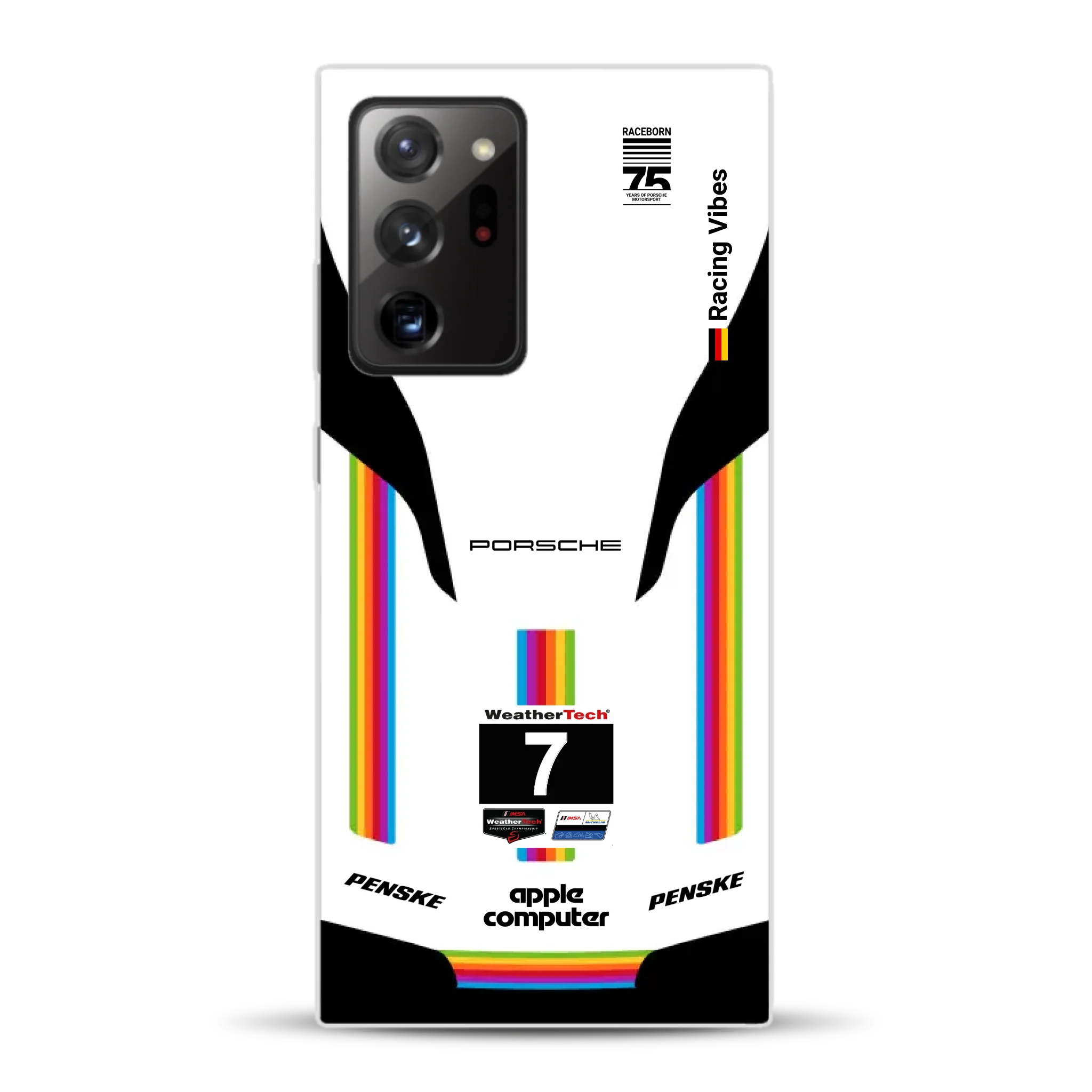 Porsche 963 Apple Retro Livery - Custodia per cellulare personalizzata per Samsung