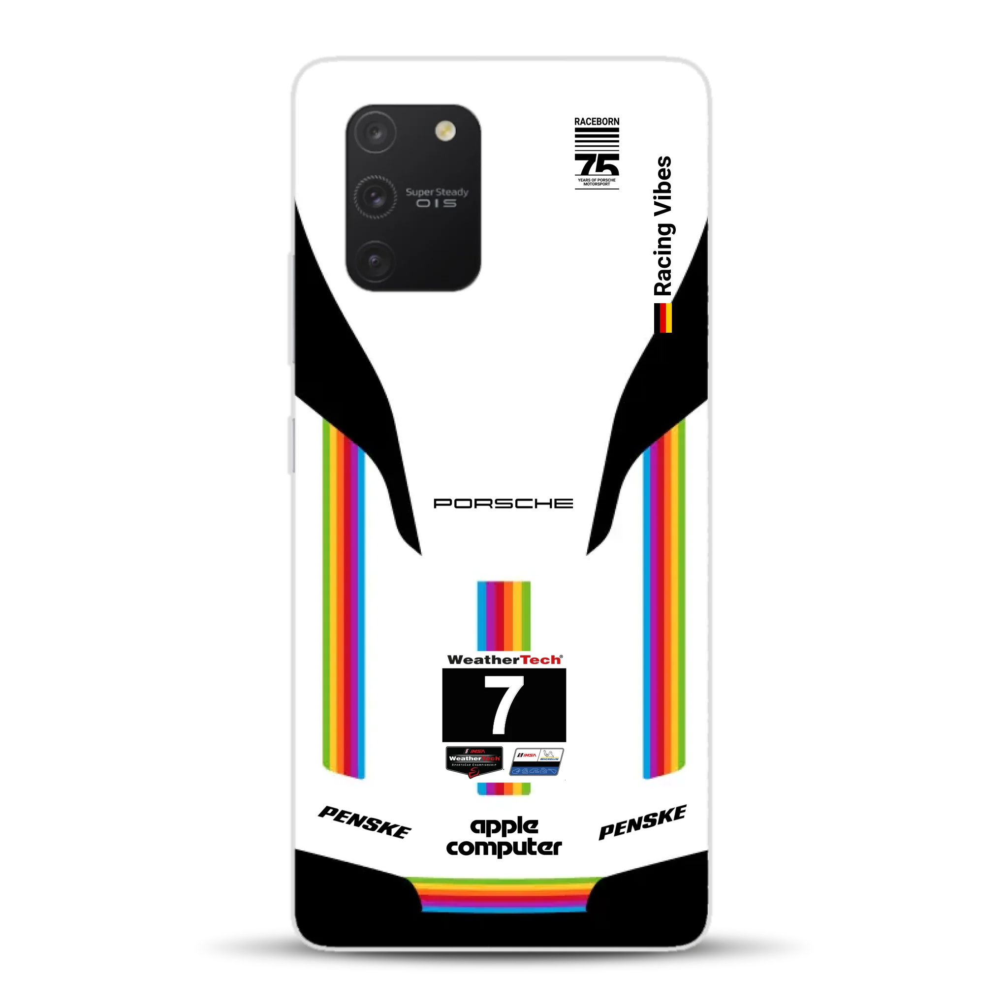 Porsche 963 Apple Retro Livery - Custodia per cellulare personalizzata per Samsung
