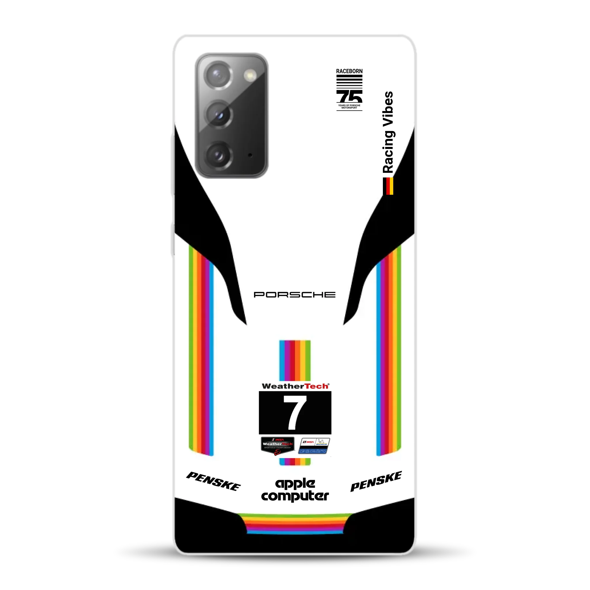 Porsche 963 Apple Retro Livery - Custodia per cellulare personalizzata per Samsung