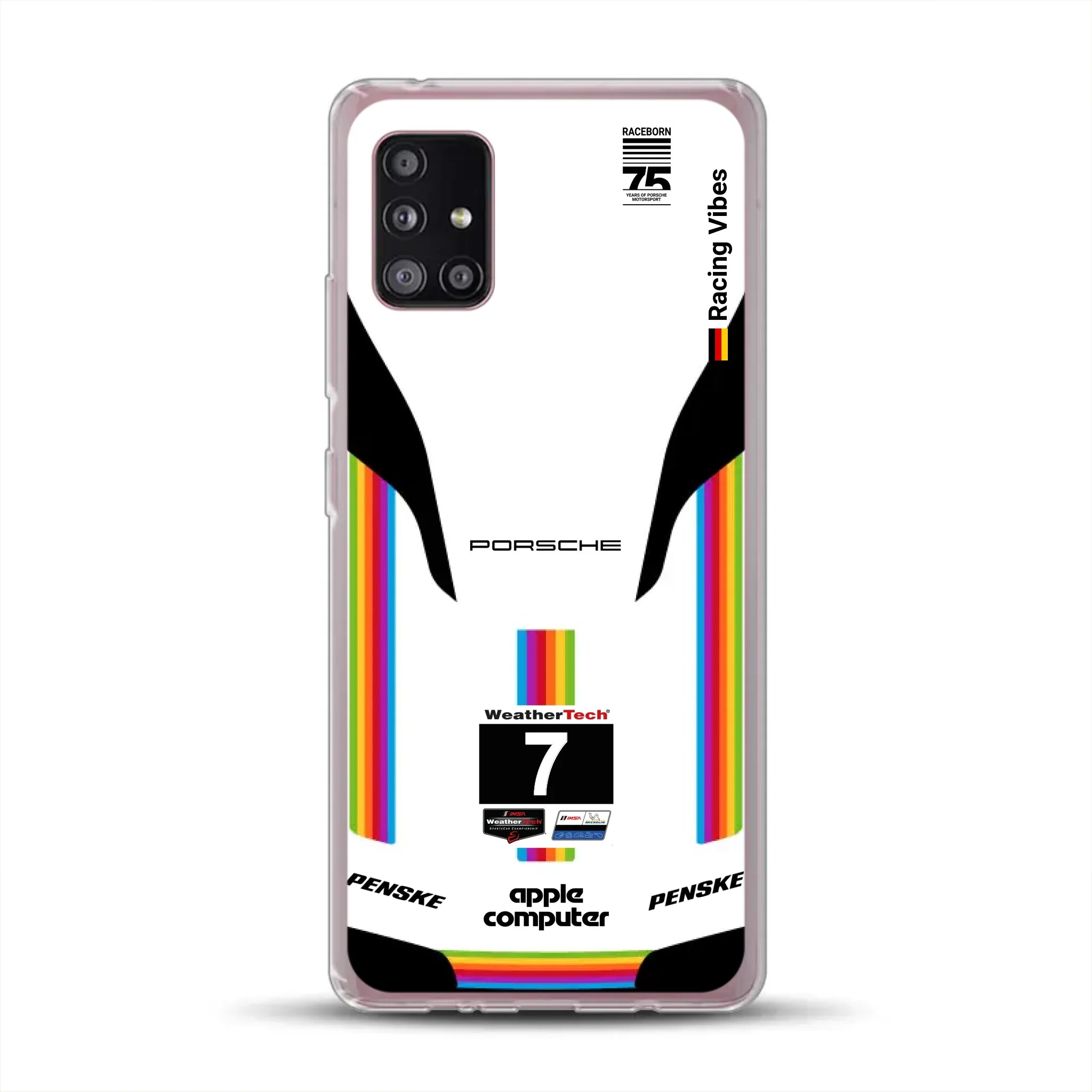 Porsche 963 Apple Retro Livery - Custodia per cellulare personalizzata per Samsung