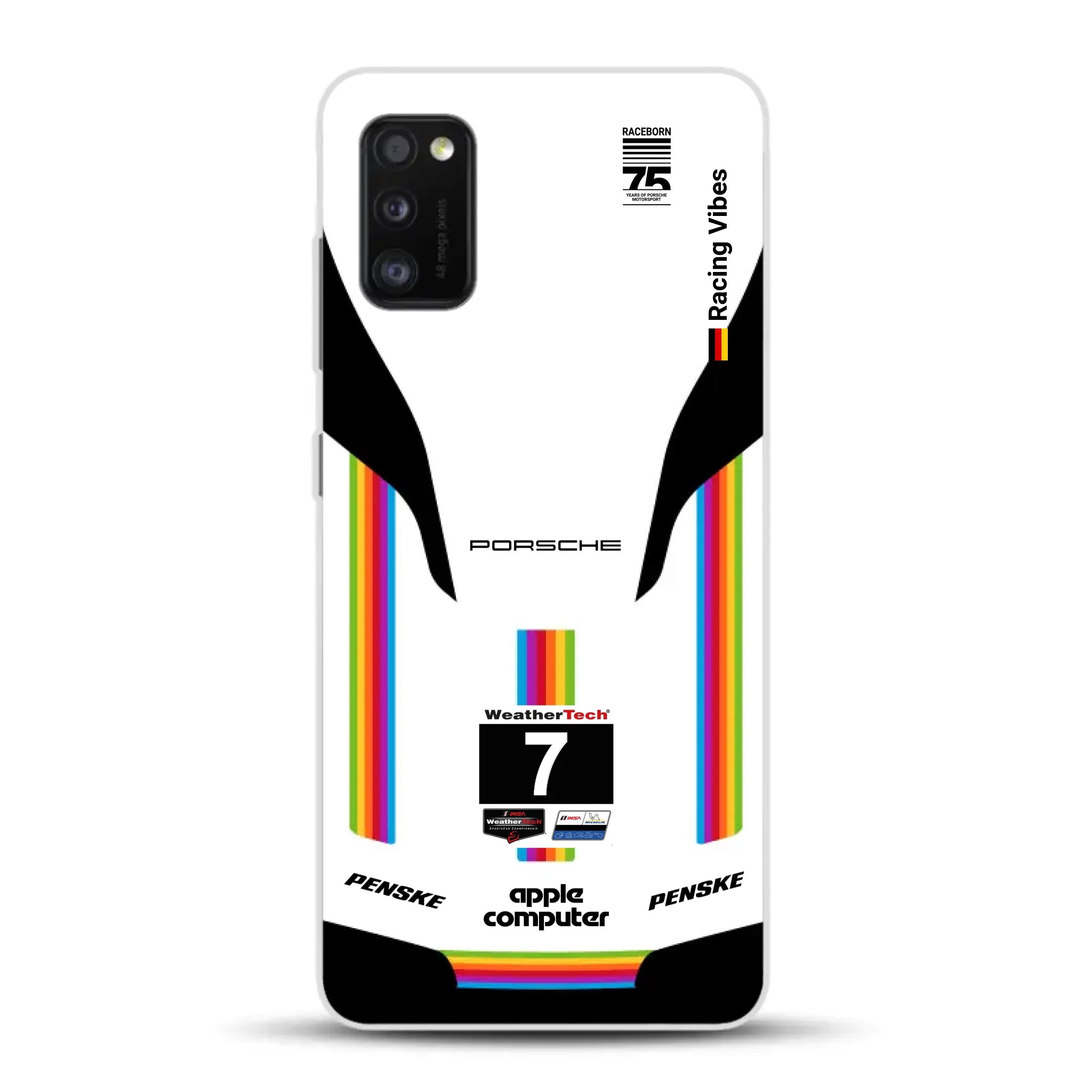 Porsche 963 Apple Retro Livery - Custodia per cellulare personalizzata per Samsung