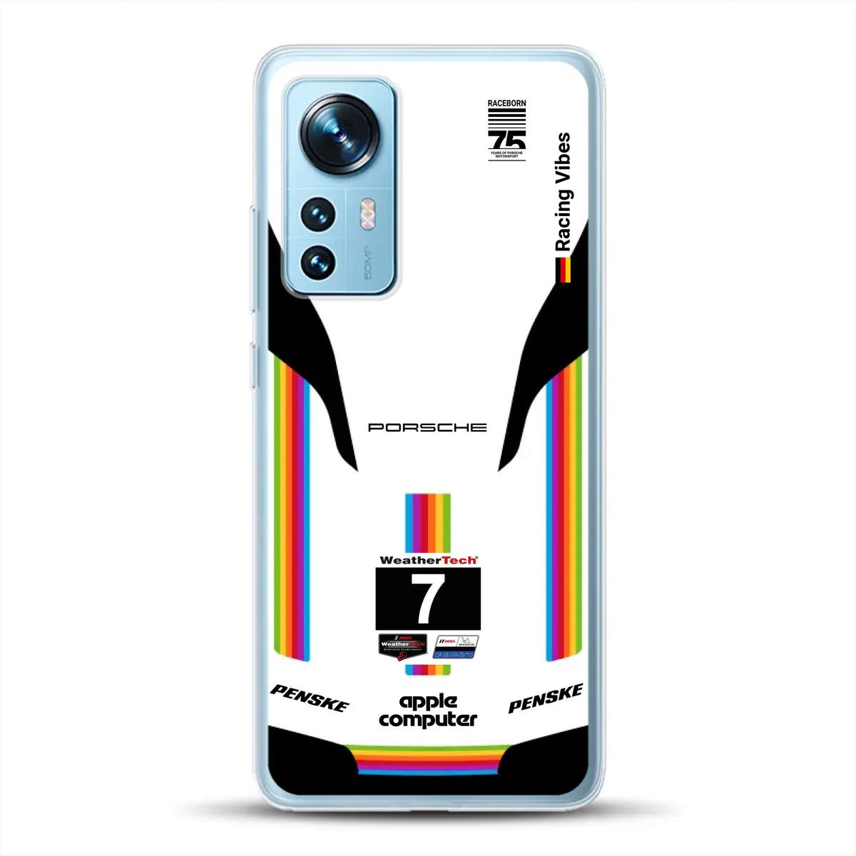 Porsche 963 Apple Retro Livery - Custodia per cellulare personalizzata per Xiaomi