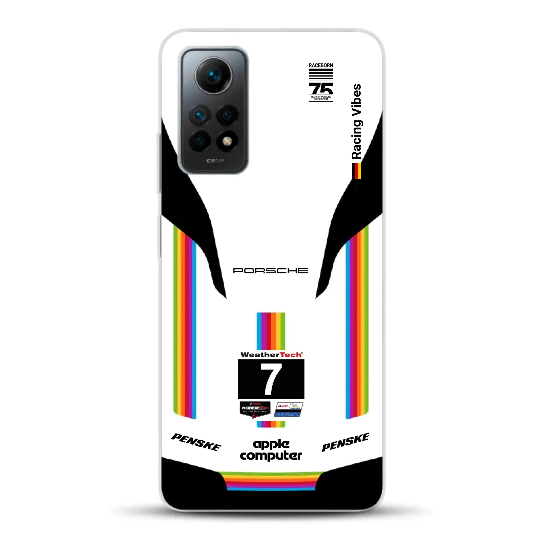 Porsche 963 Apple Retro Livery - Custodia per cellulare personalizzata per Xiaomi