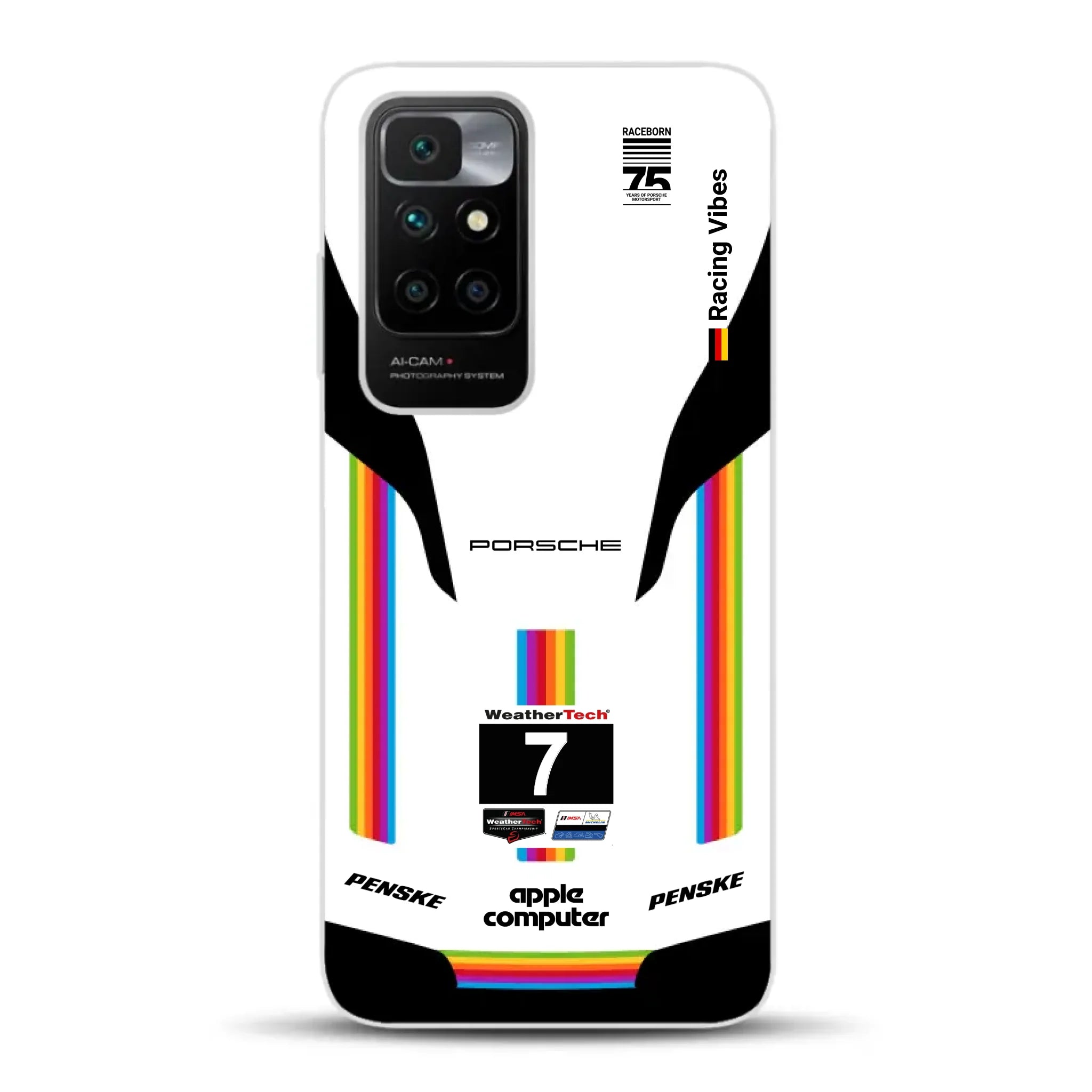 Porsche 963 Apple Retro Livery - Individuelle Handyhülle für Xiaomi