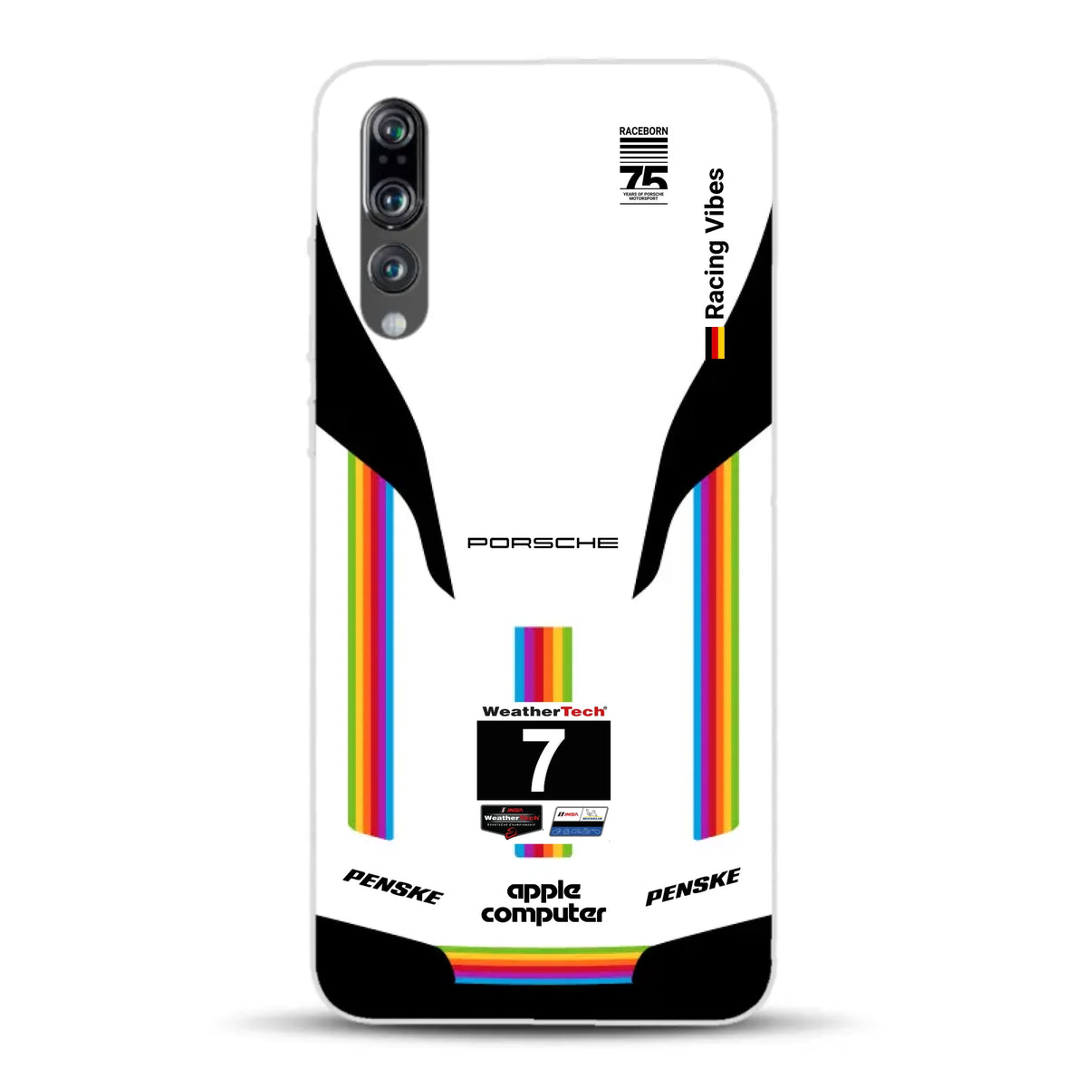 Porsche 963 Apple Retro Livery - Custodia per cellulare personalizzata per Huawei