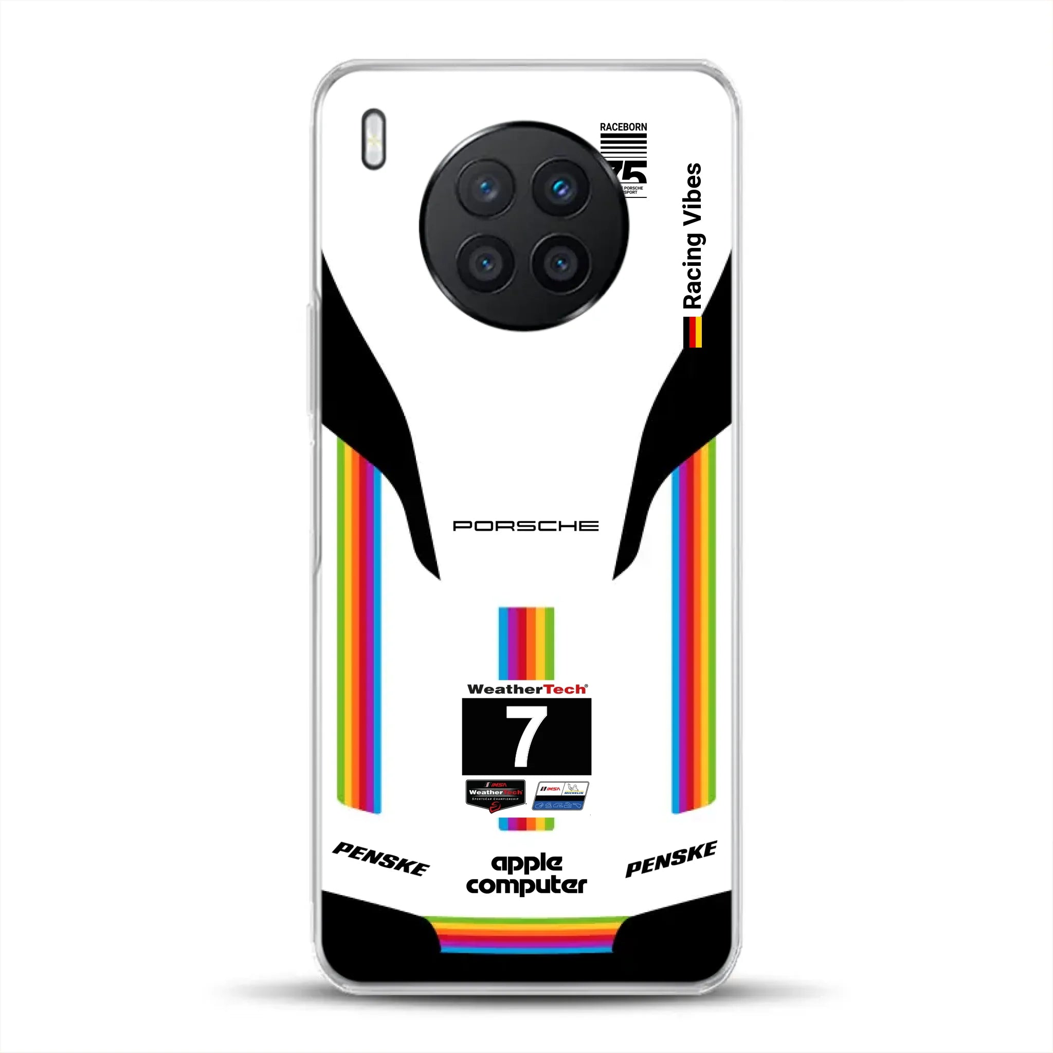 Porsche 963 Apple Retro Livery - Custodia per cellulare personalizzata per Huawei