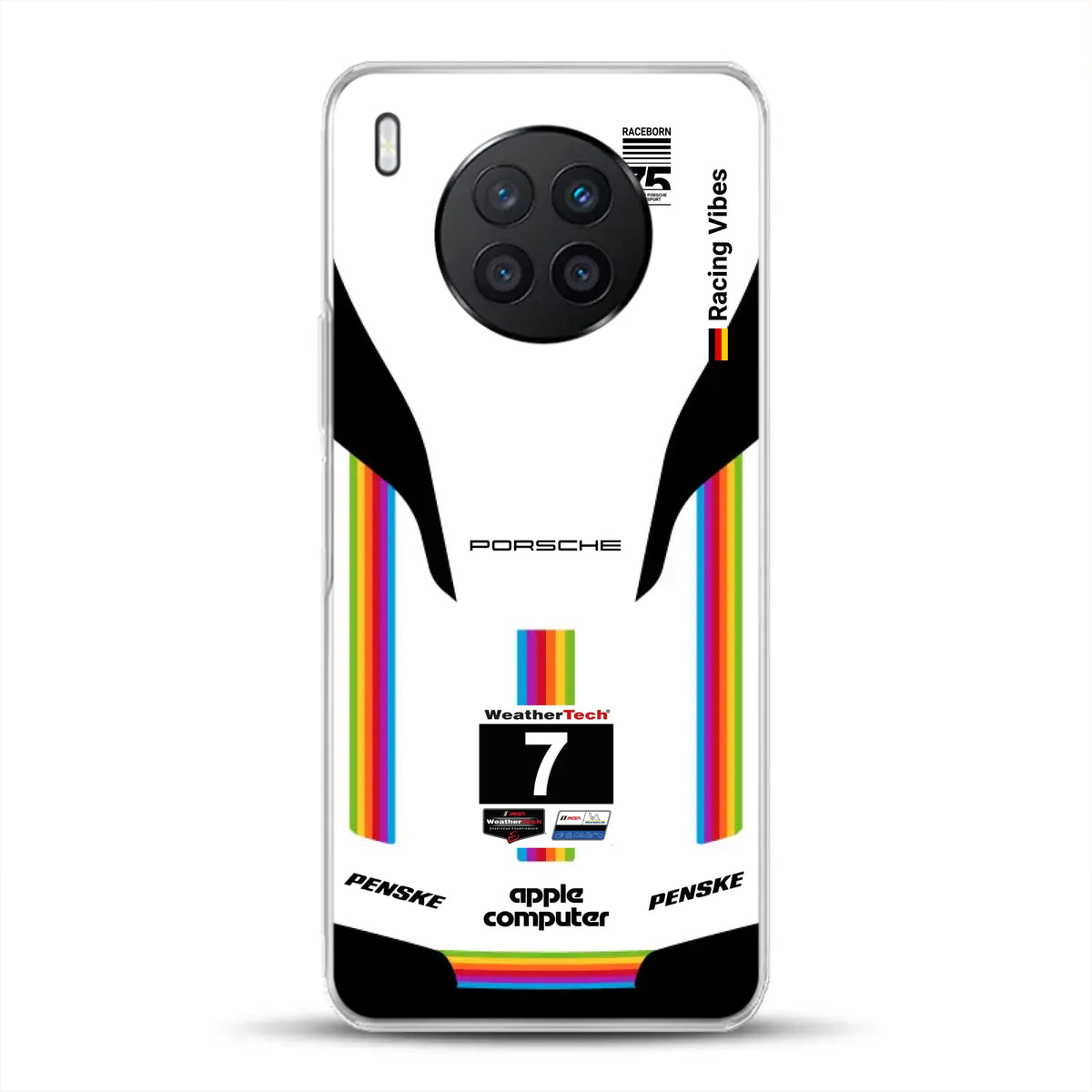 Porsche 963 Apple Retro Livery - Custodia per cellulare personalizzata per Huawei