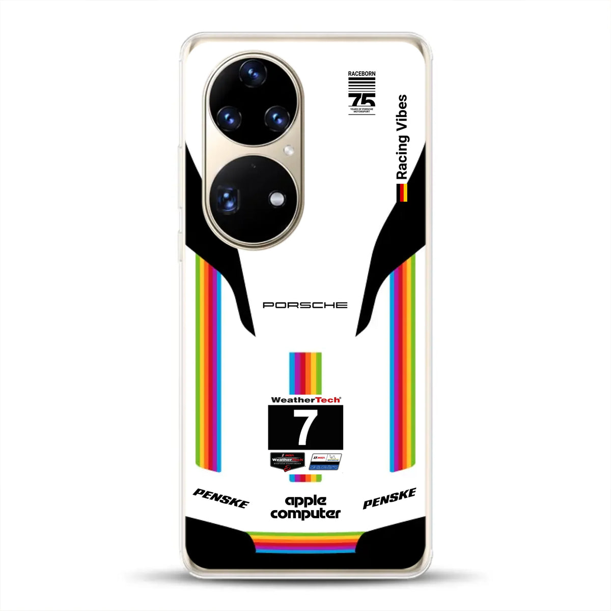 Porsche 963 Apple Retro Livery - Custodia per cellulare personalizzata per Huawei