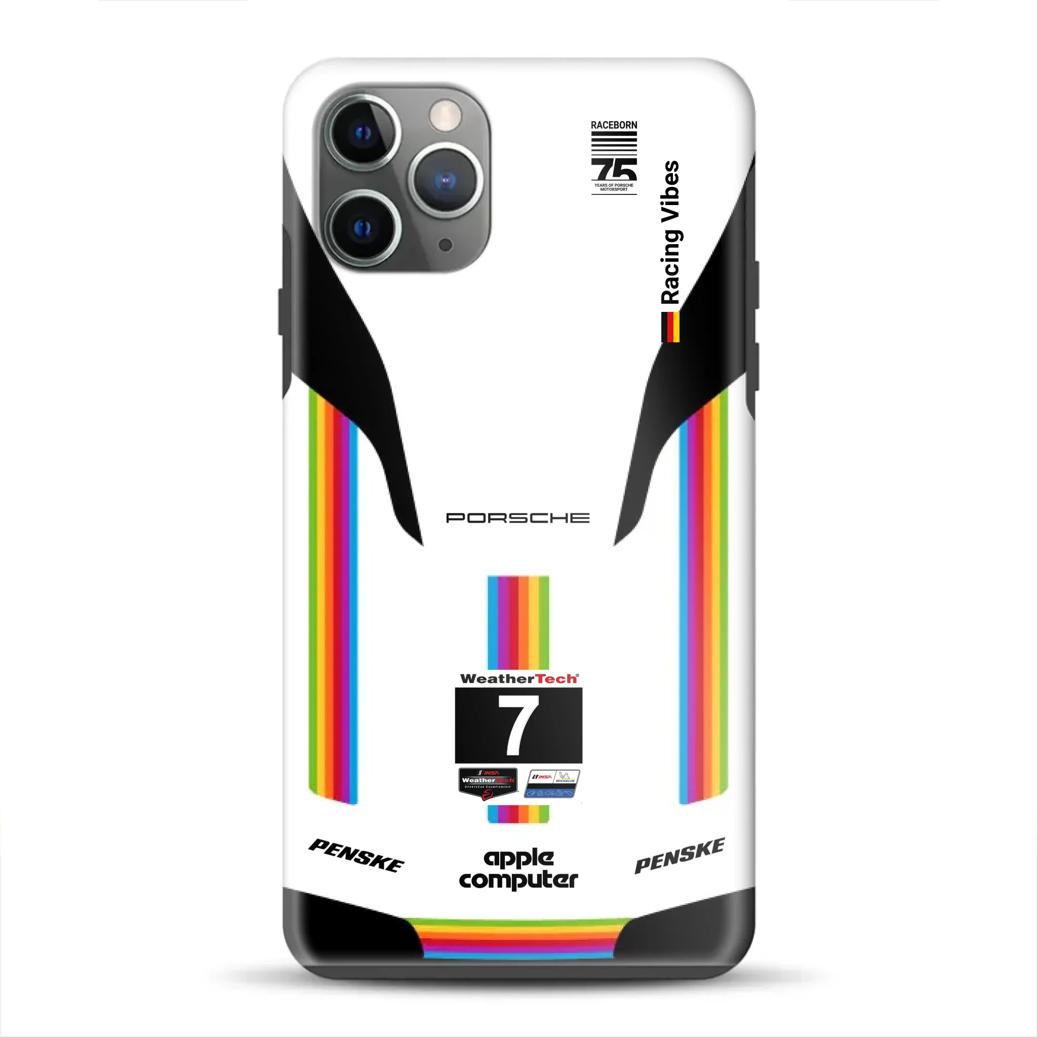 Porsche 963 Apple Retro Livery - Individuelle Premium Hülle für iPhone