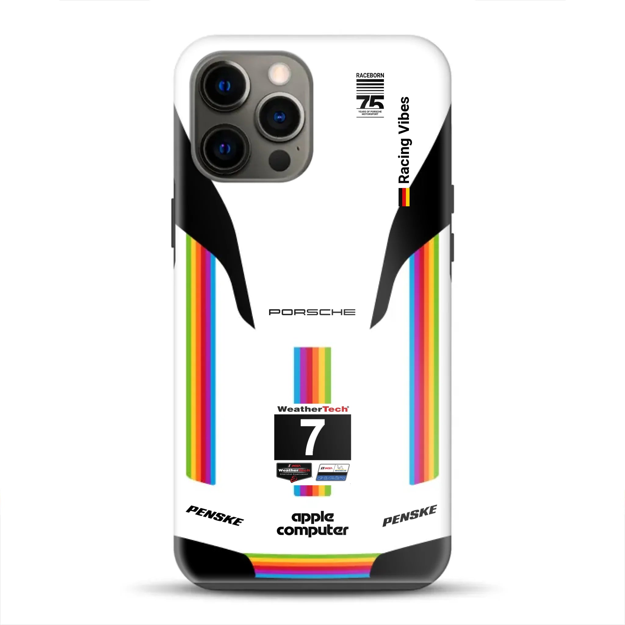 Porsche 963 Apple Retro Livery - Individuelle Premium Hülle für iPhone