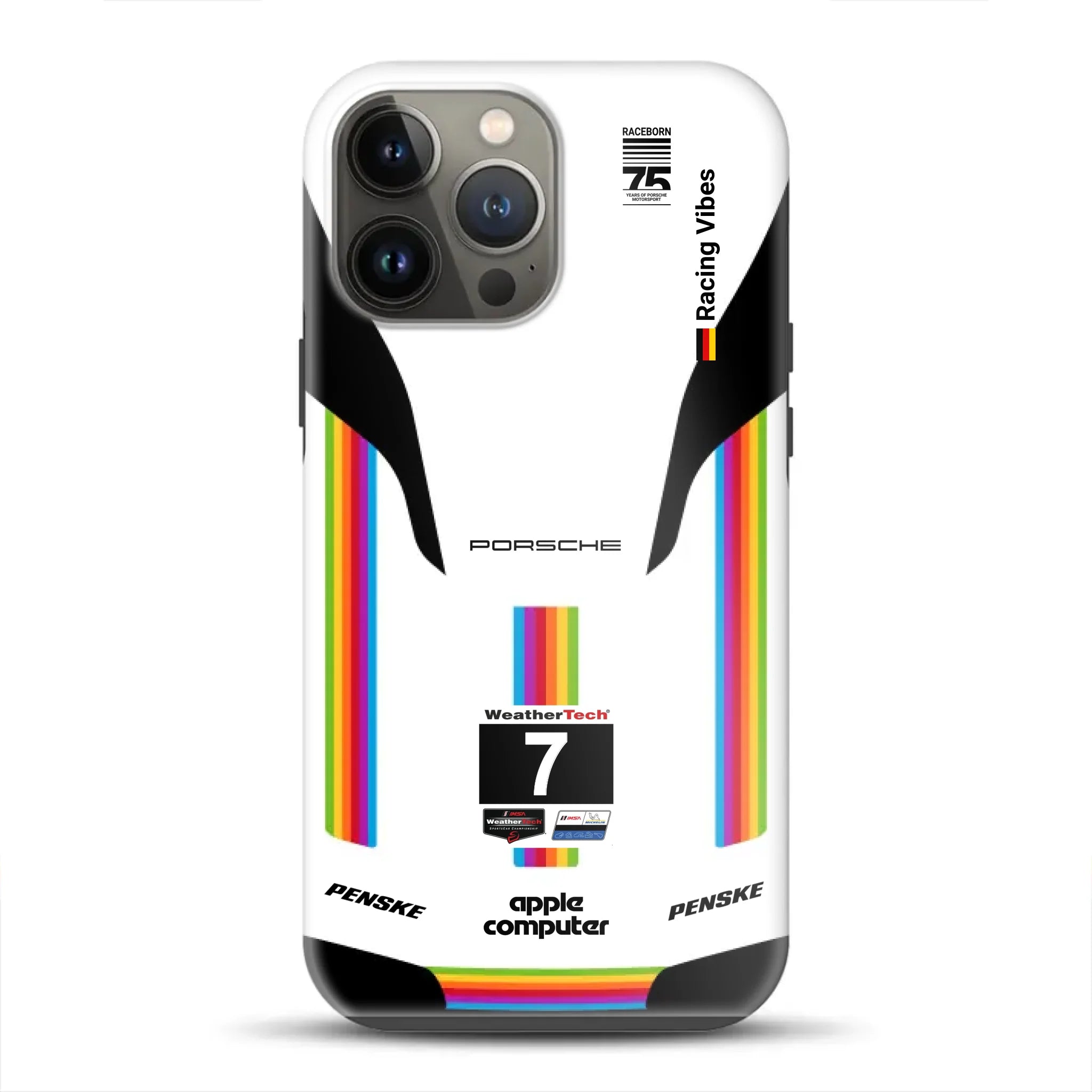 Porsche 963 Apple Retro Livery - Individuelle Premium Hülle für iPhone