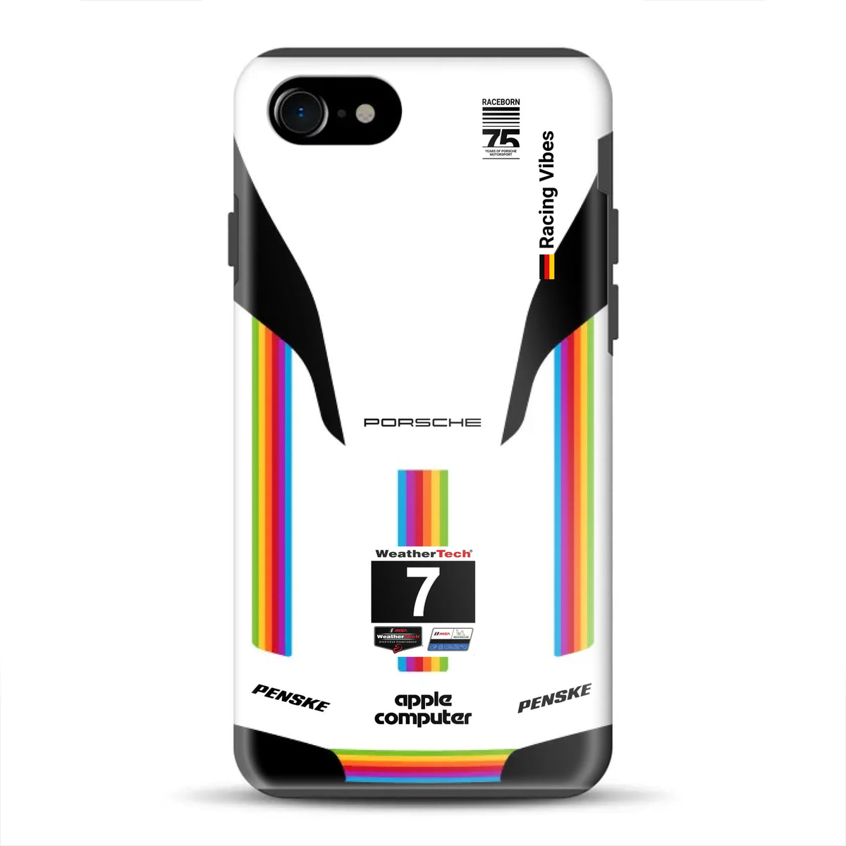 Porsche 963 Apple Retro Livery - Custom Premium Case for iPhone