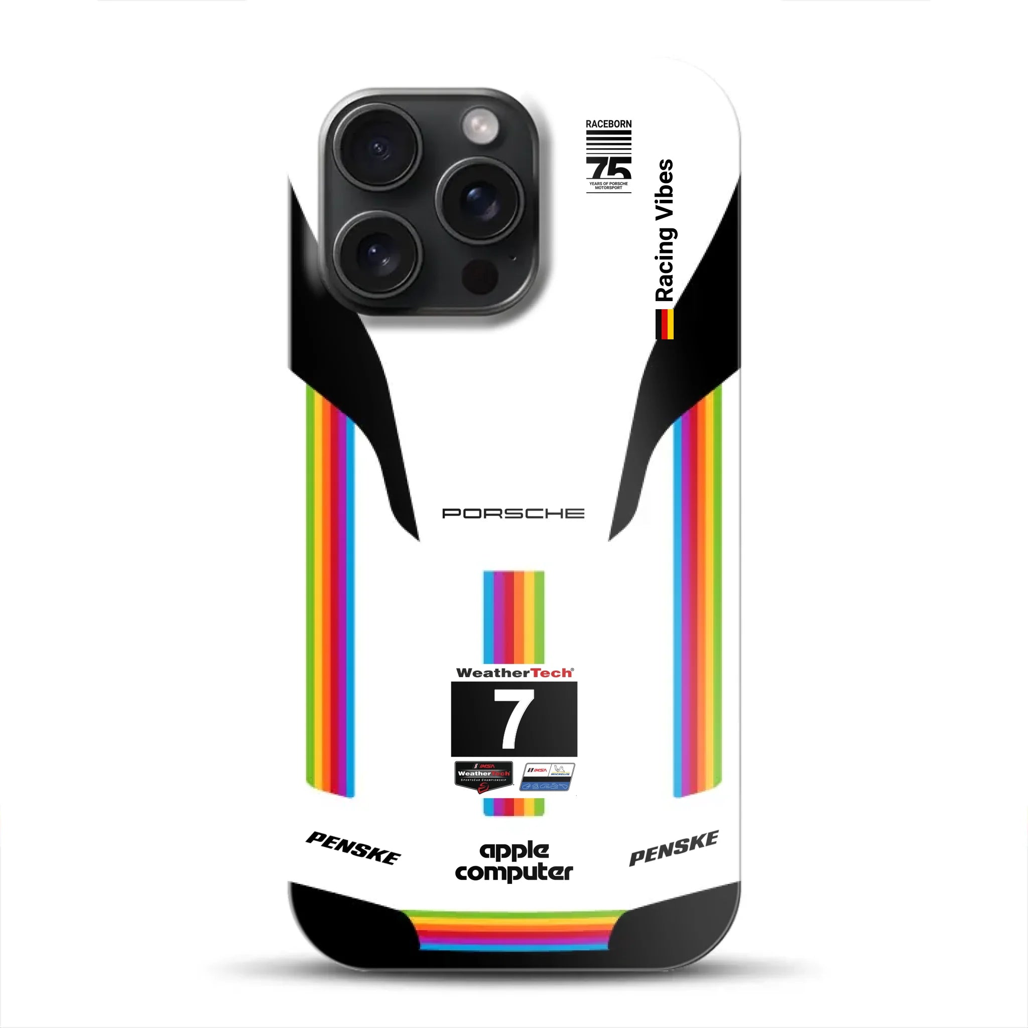 Porsche 963 Apple Retro Livery - Individuelle Premium Hülle für iPhone