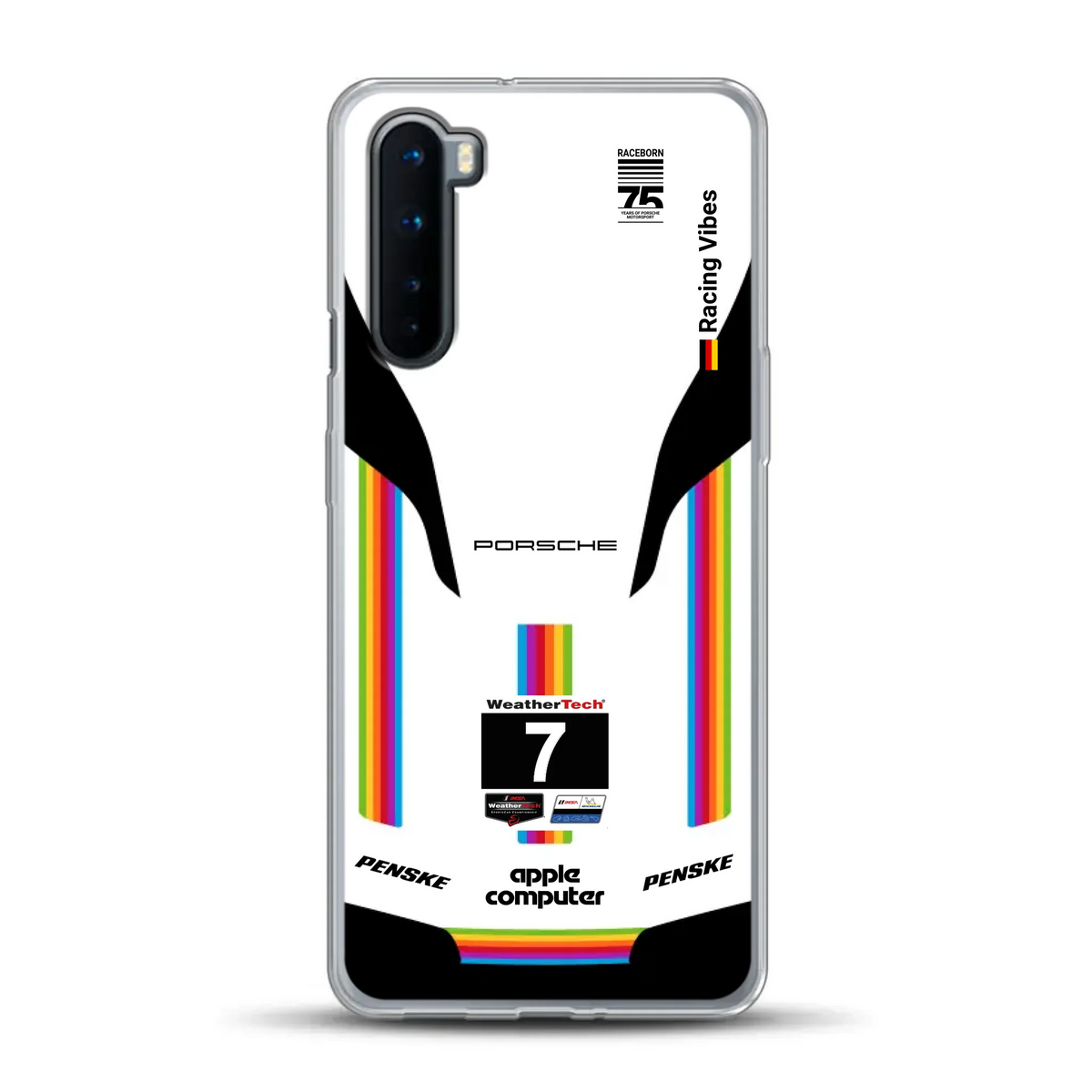 Porsche 963 Apple Retro Livery - Housse de téléphone portable personnalisée