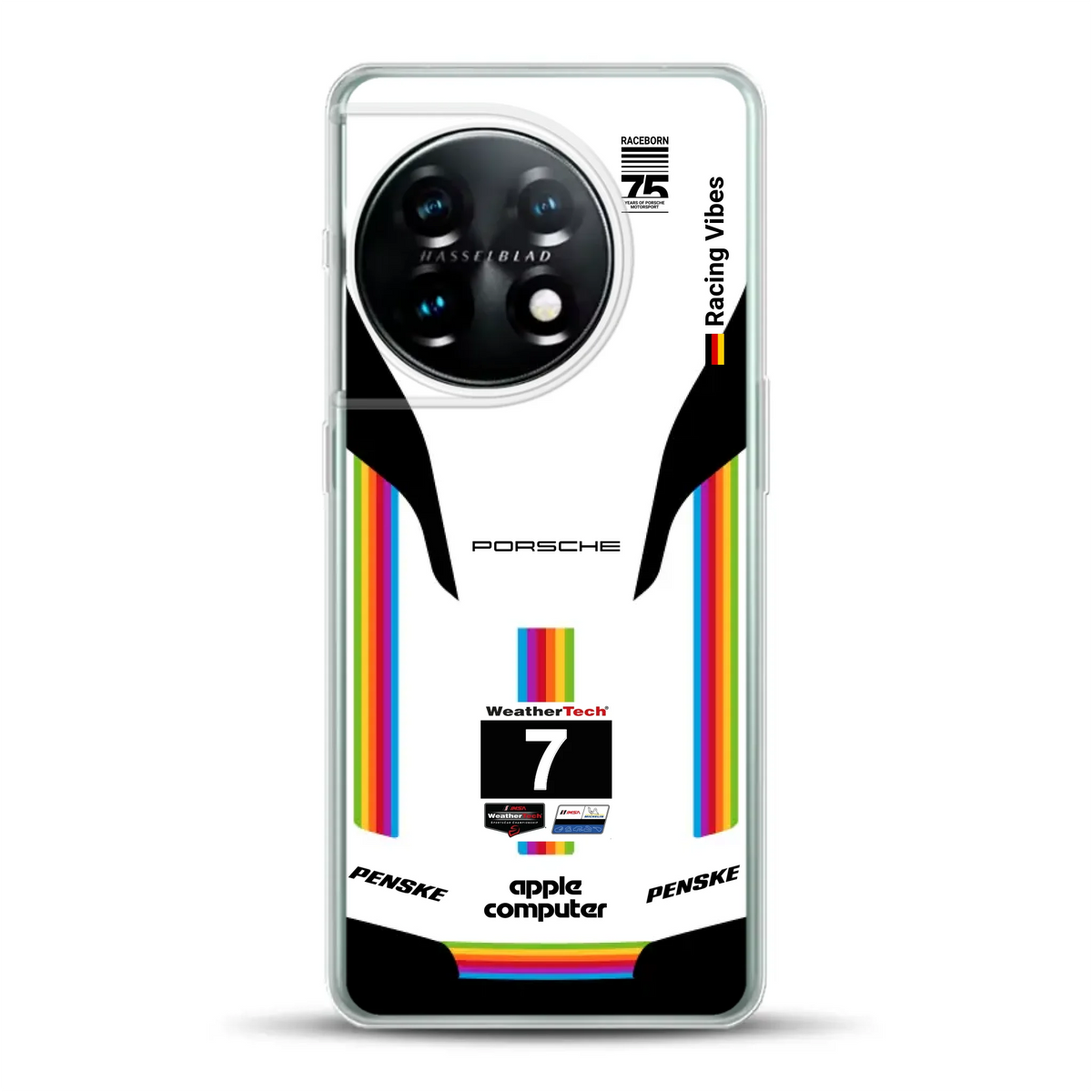 Porsche 963 Apple Retro Livery - Housse de téléphone portable personnalisée