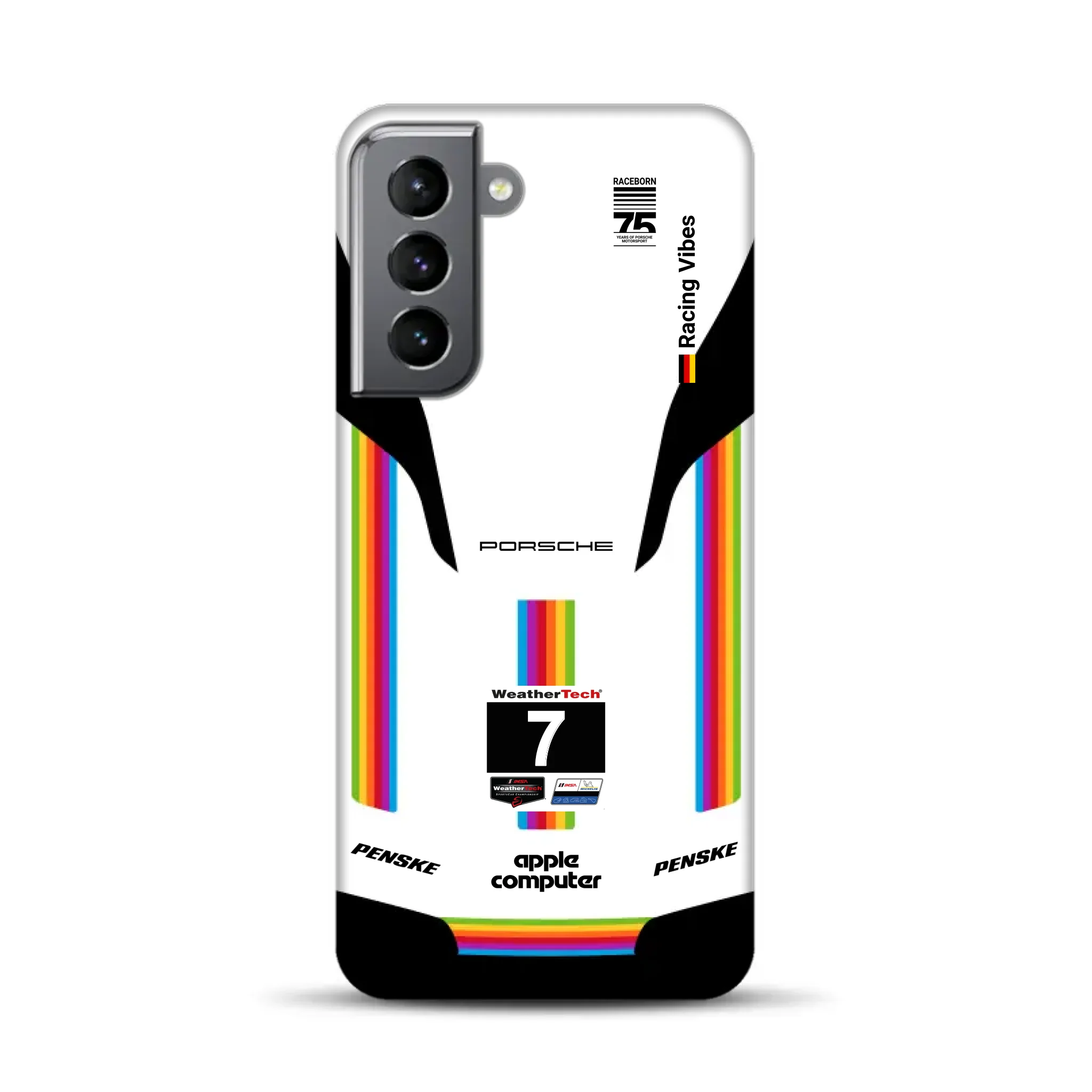 Porsche 963 Apple Retro Livery - Personnalisé Premium Case pour Samsung