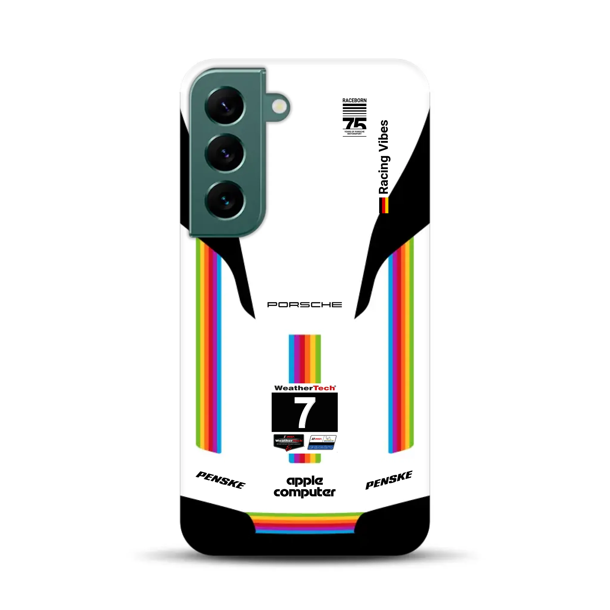 Porsche 963 Apple Retro Livery - Individuelle Premium Hülle für Samsung
