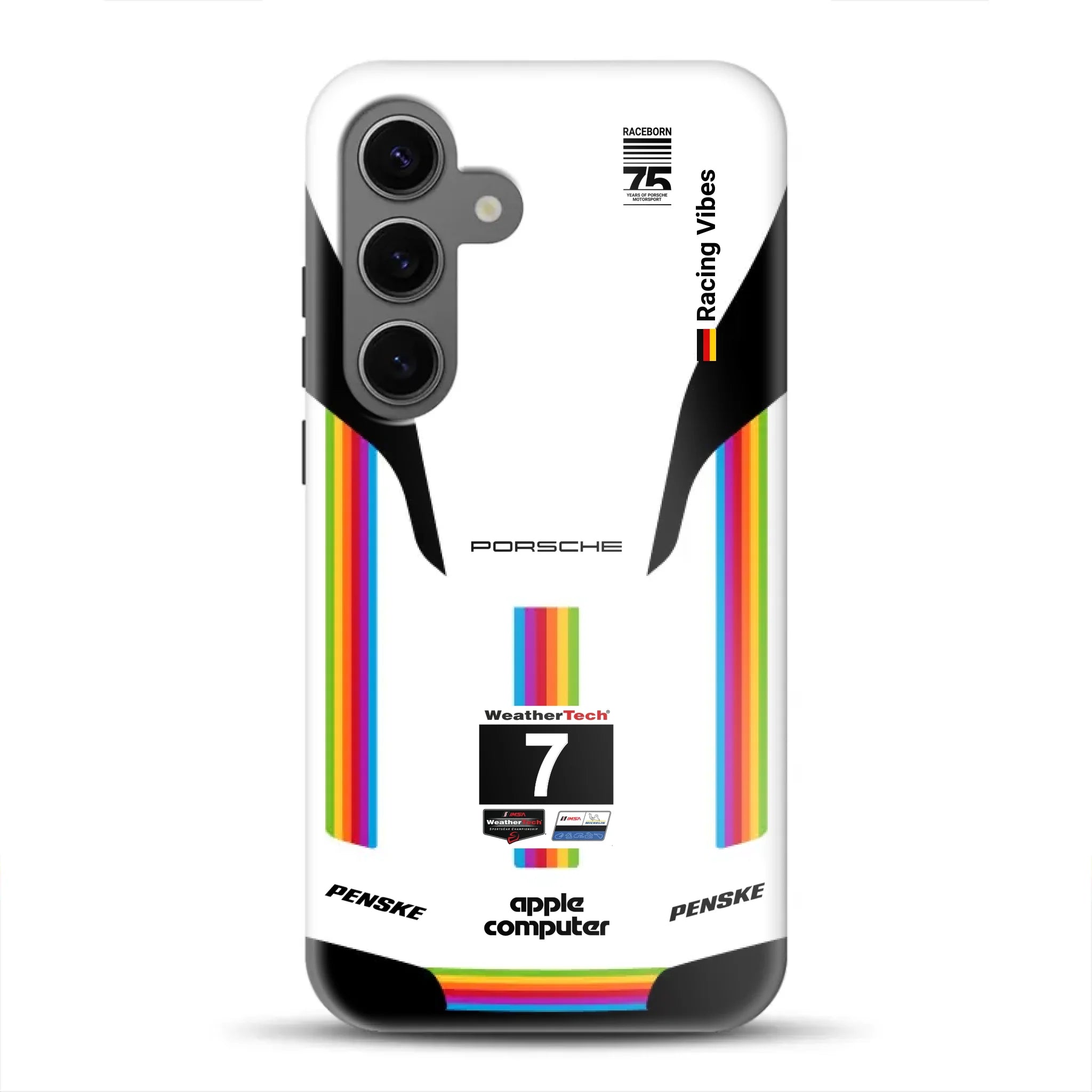 Porsche 963 Apple Retro Livery - Individuelle Premium Hülle für Samsung