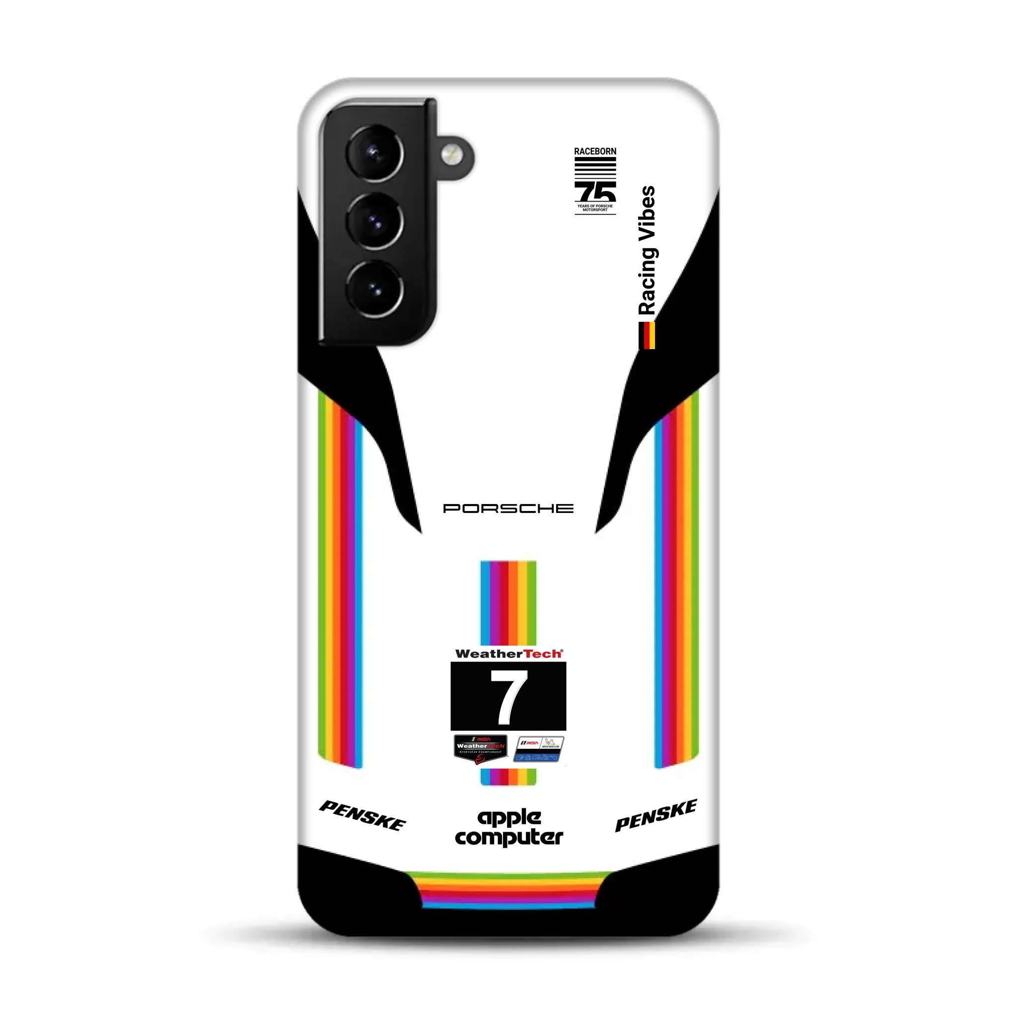 Porsche 963 Apple Retro Livery - Personnalisé Premium Case pour Samsung